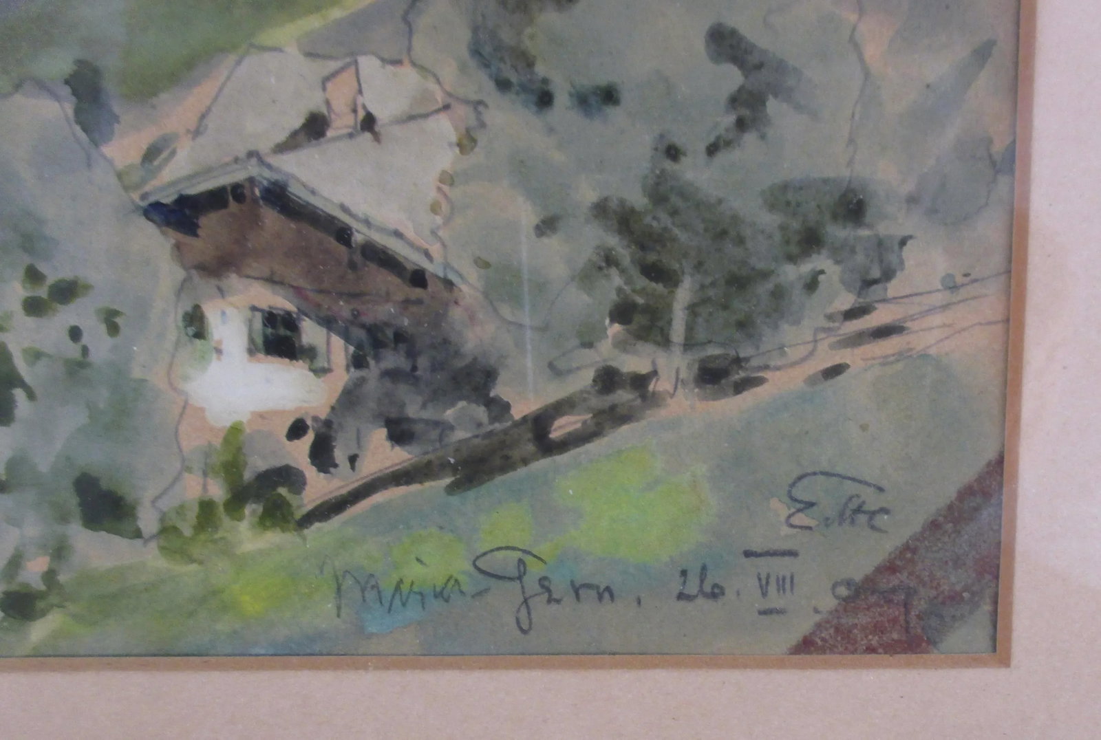 Watercolor of Maria Germ Circa Early 20th Century - 3