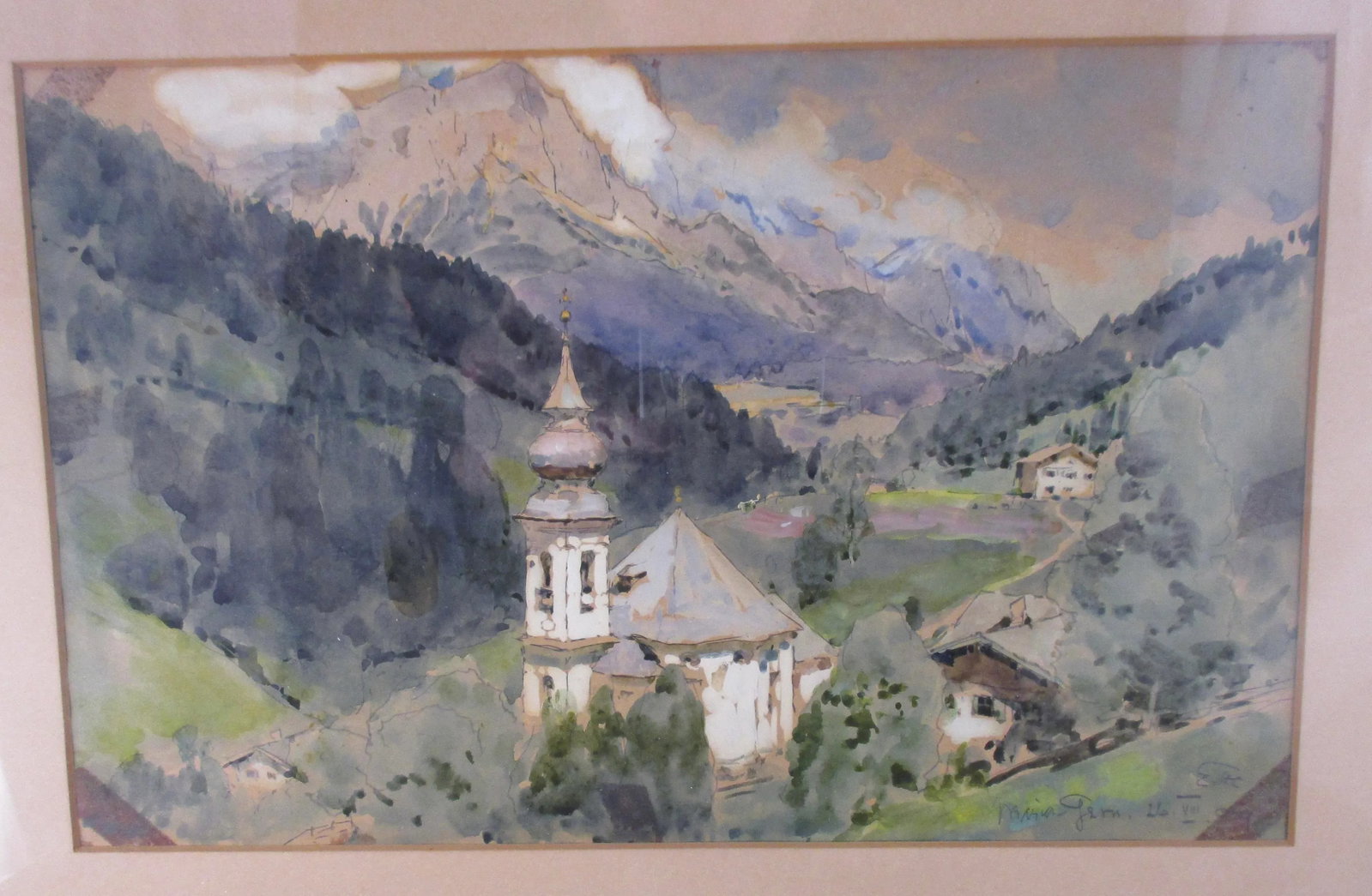 Watercolor of Maria Germ Circa Early 20th Century - 5