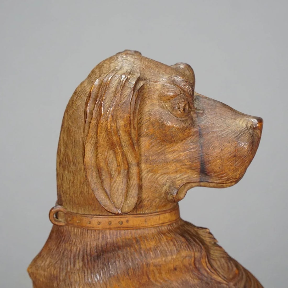 Carved Statue of a Staghound, Circa 1920 - 3