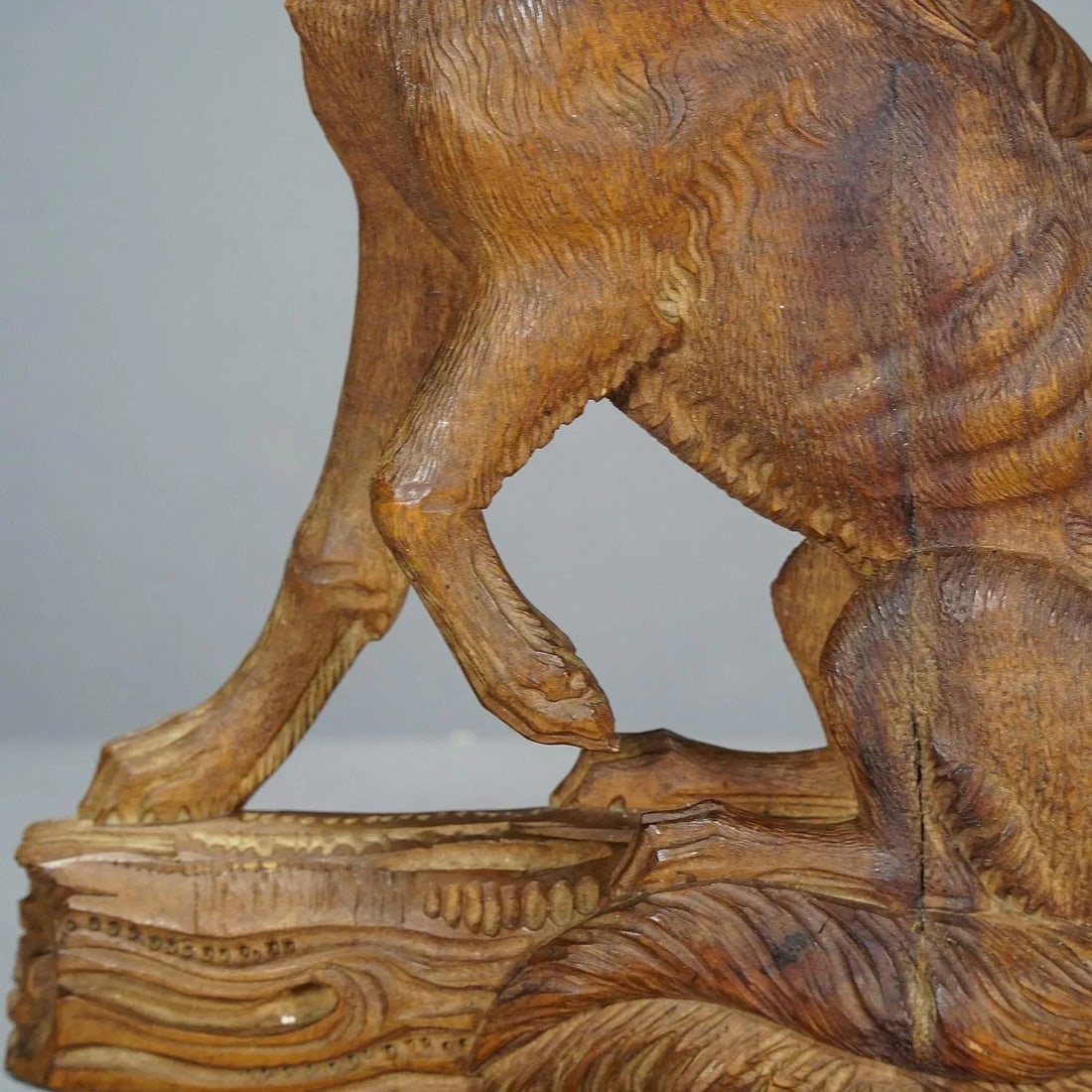 Carved Statue of a Staghound, Circa 1920 - 5