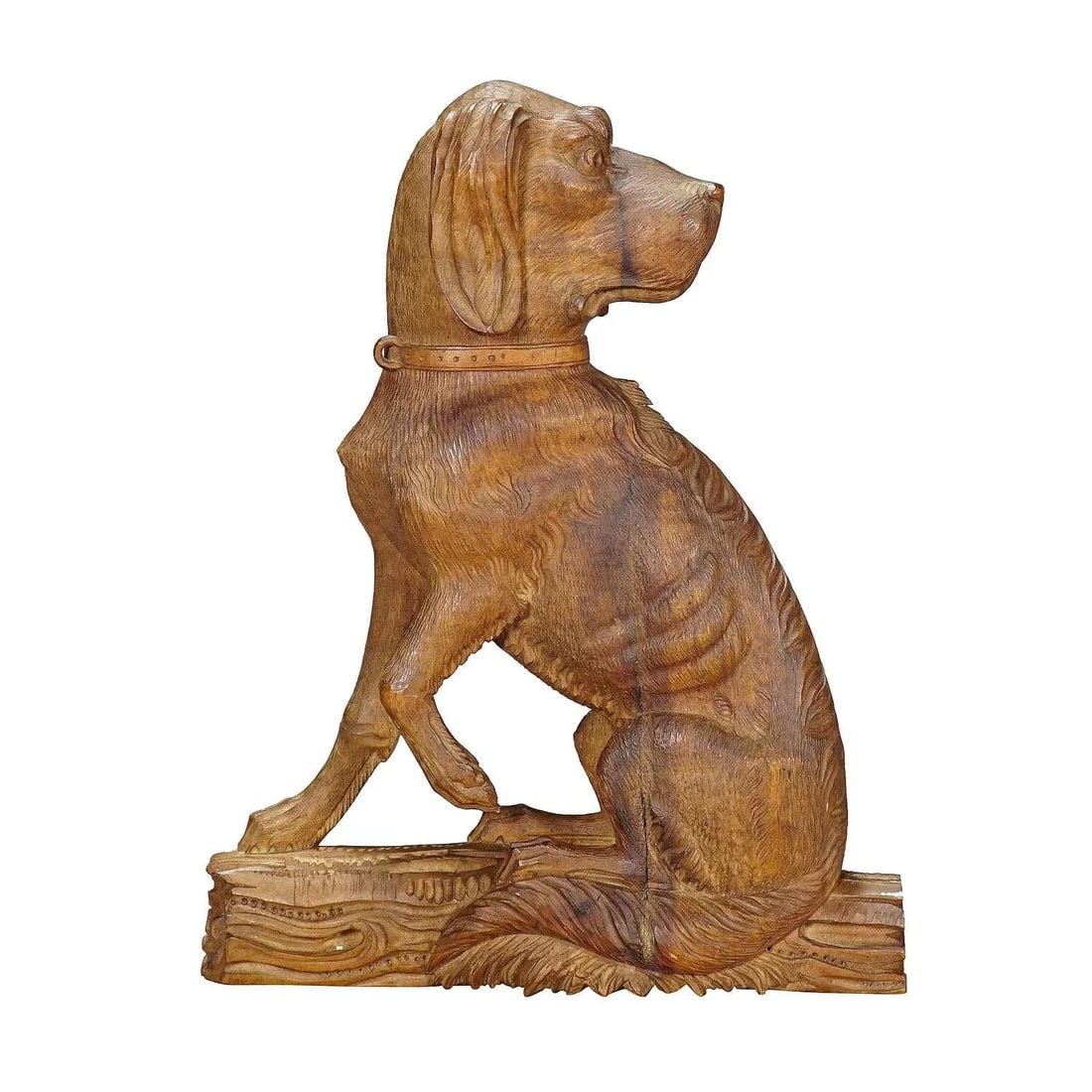 Carved Statue of a Staghound, Circa 1920 - 6