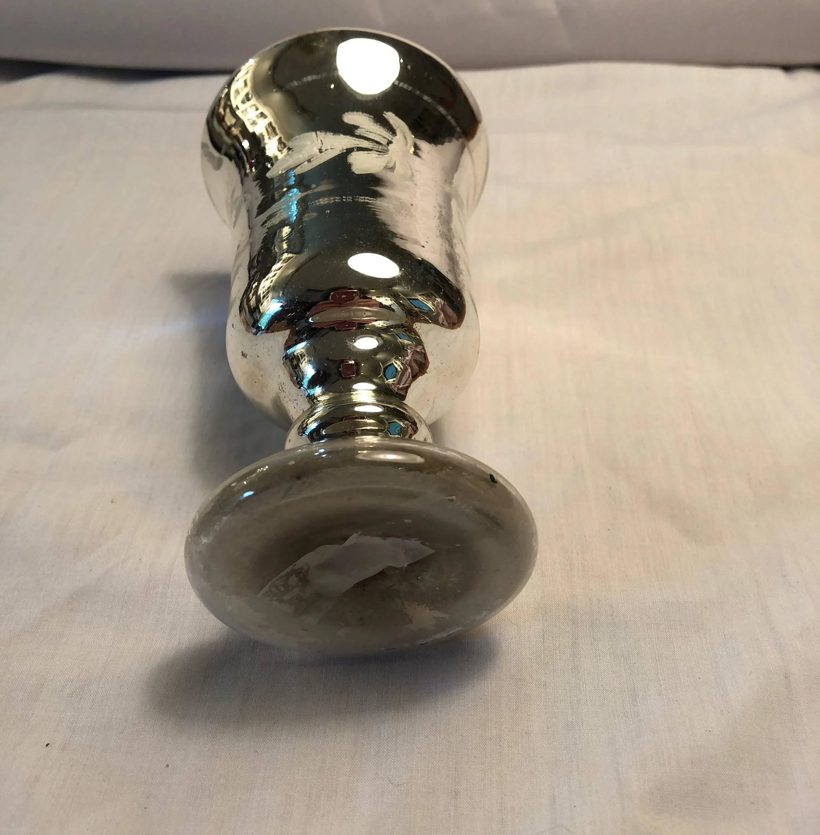 Mercury Glass Footed Cup - 3