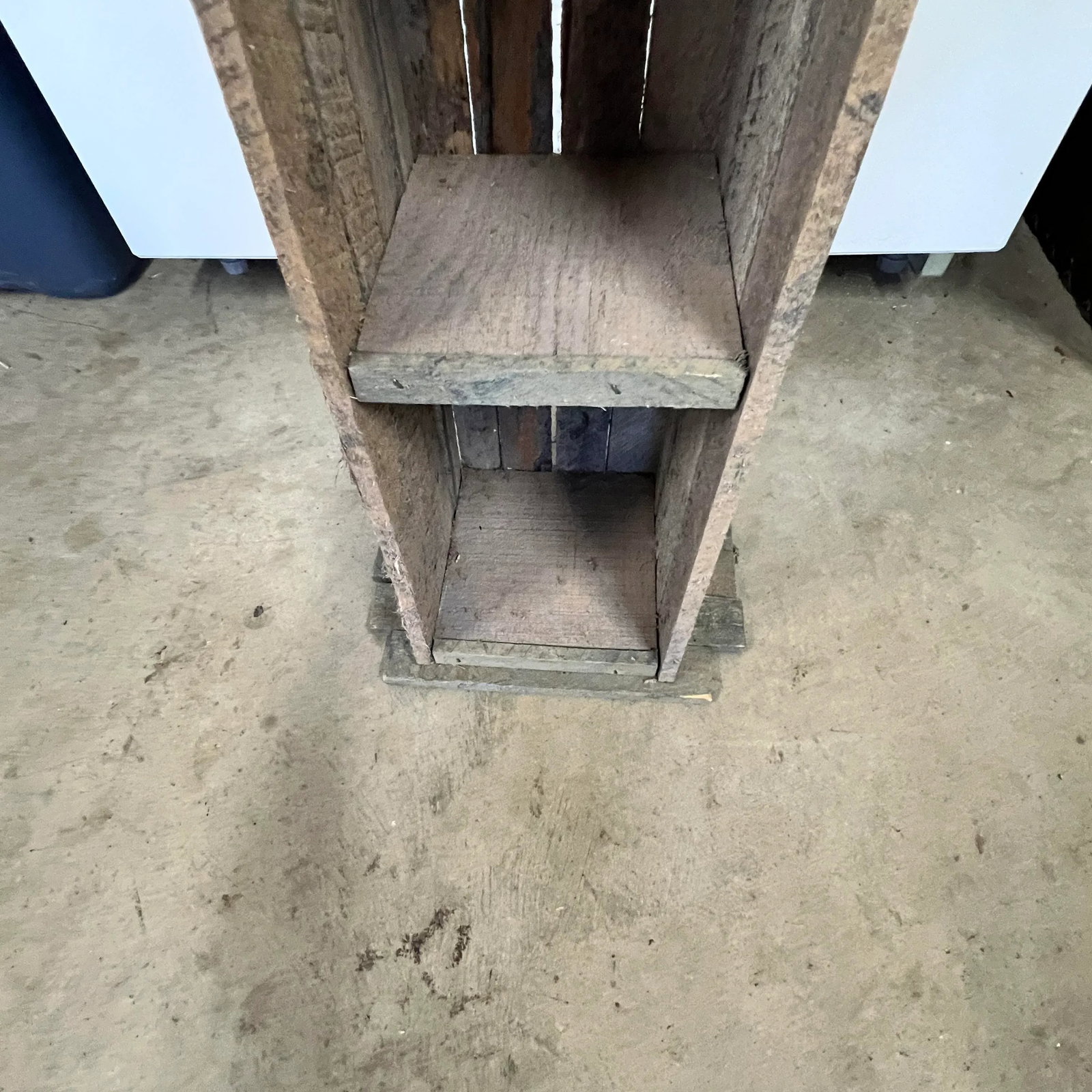 Handmade Farmhouse, French Country Style Standing Birdhouse With Shelves - 6