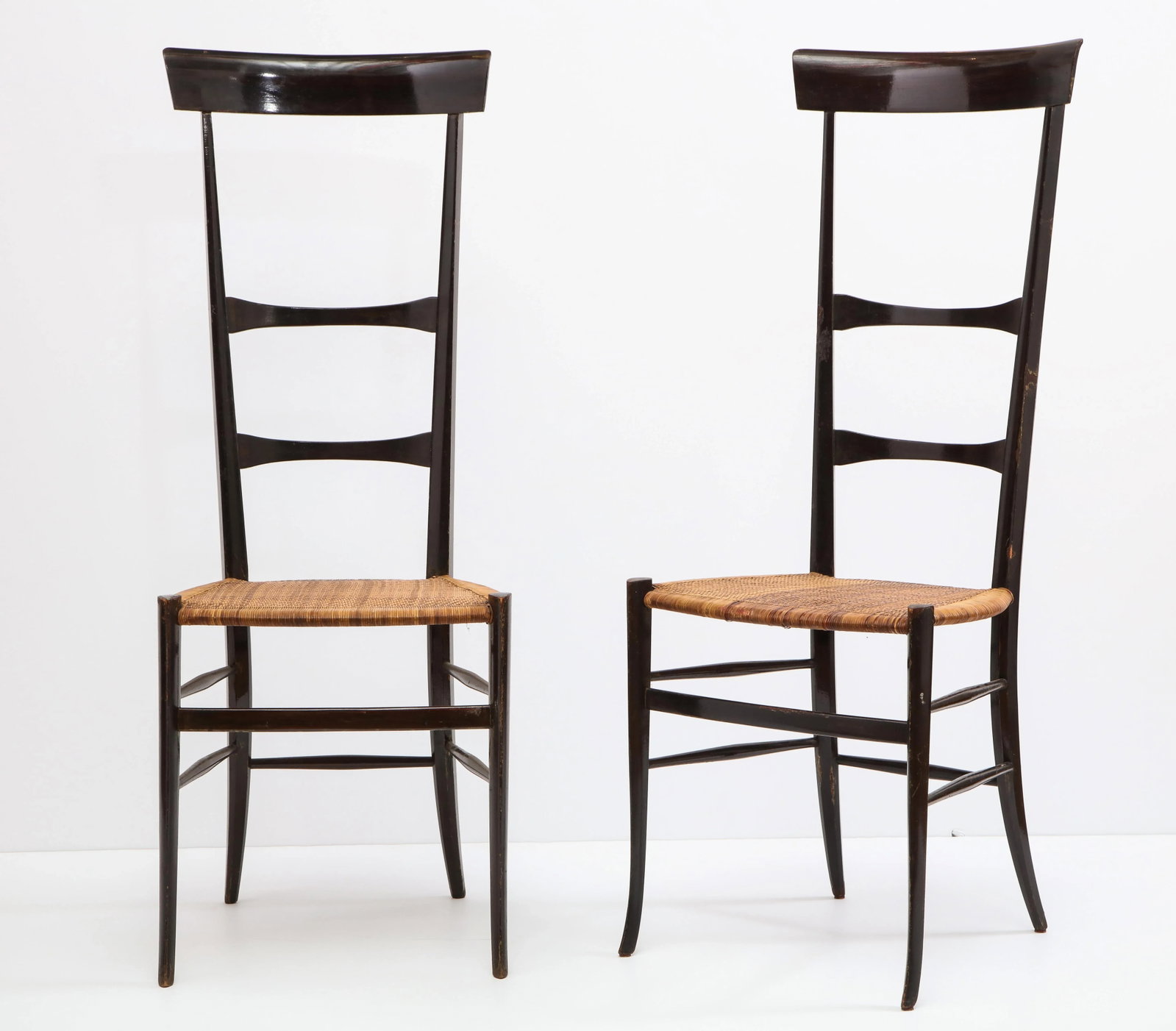 Pair of Chiavari "Super Leggera" Chairs, Italy, 1950s - 8
