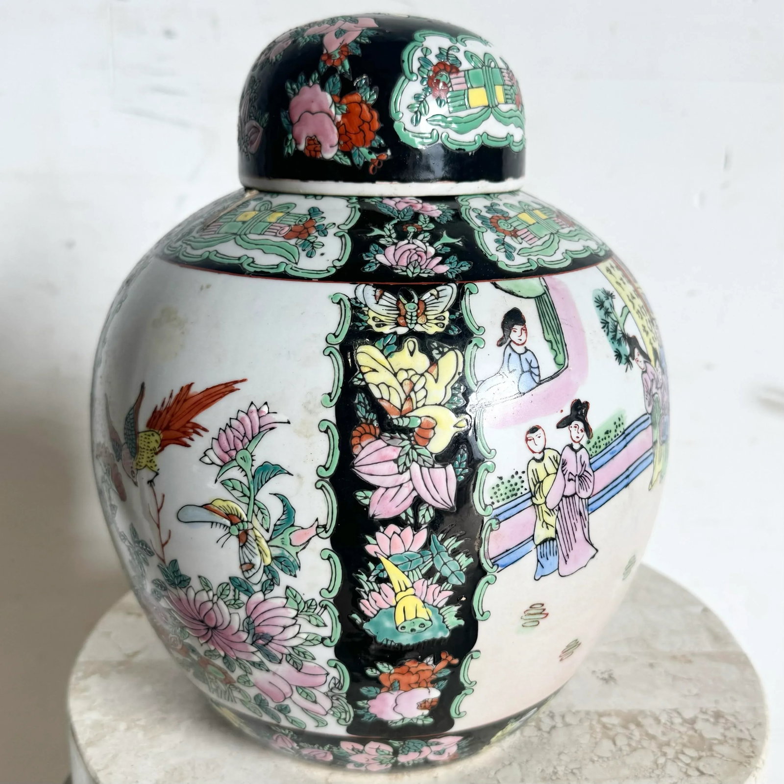 Vintage Chinese Porcelain Ginger Jar - 5