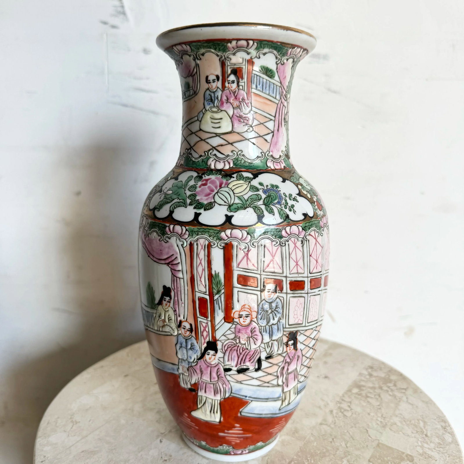 Vintage Chinese Hand Painted Porcelain Vase - 4
