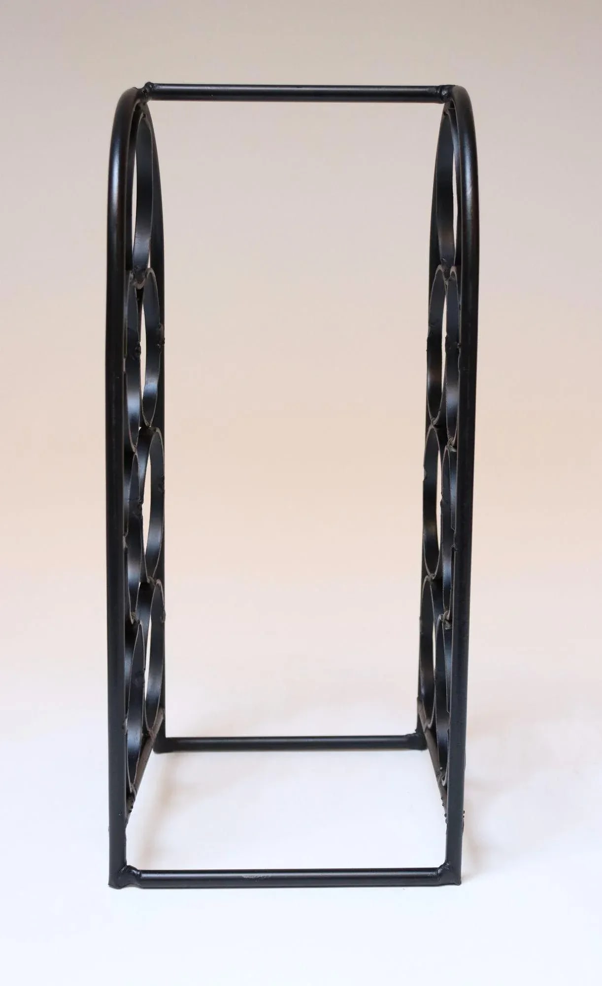 Vintage Wrought Iron Seven-Bottle Wine Holder by Arthur Umanoff - 4
