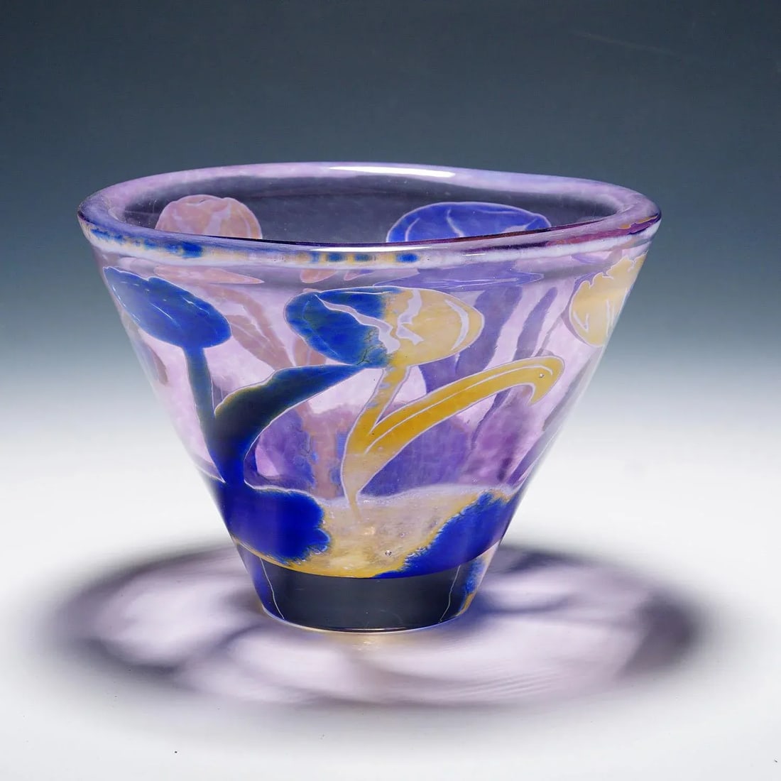 Vintage Art Glass Bowl 'Tulpan' by Astrid Gate 2006 - 2