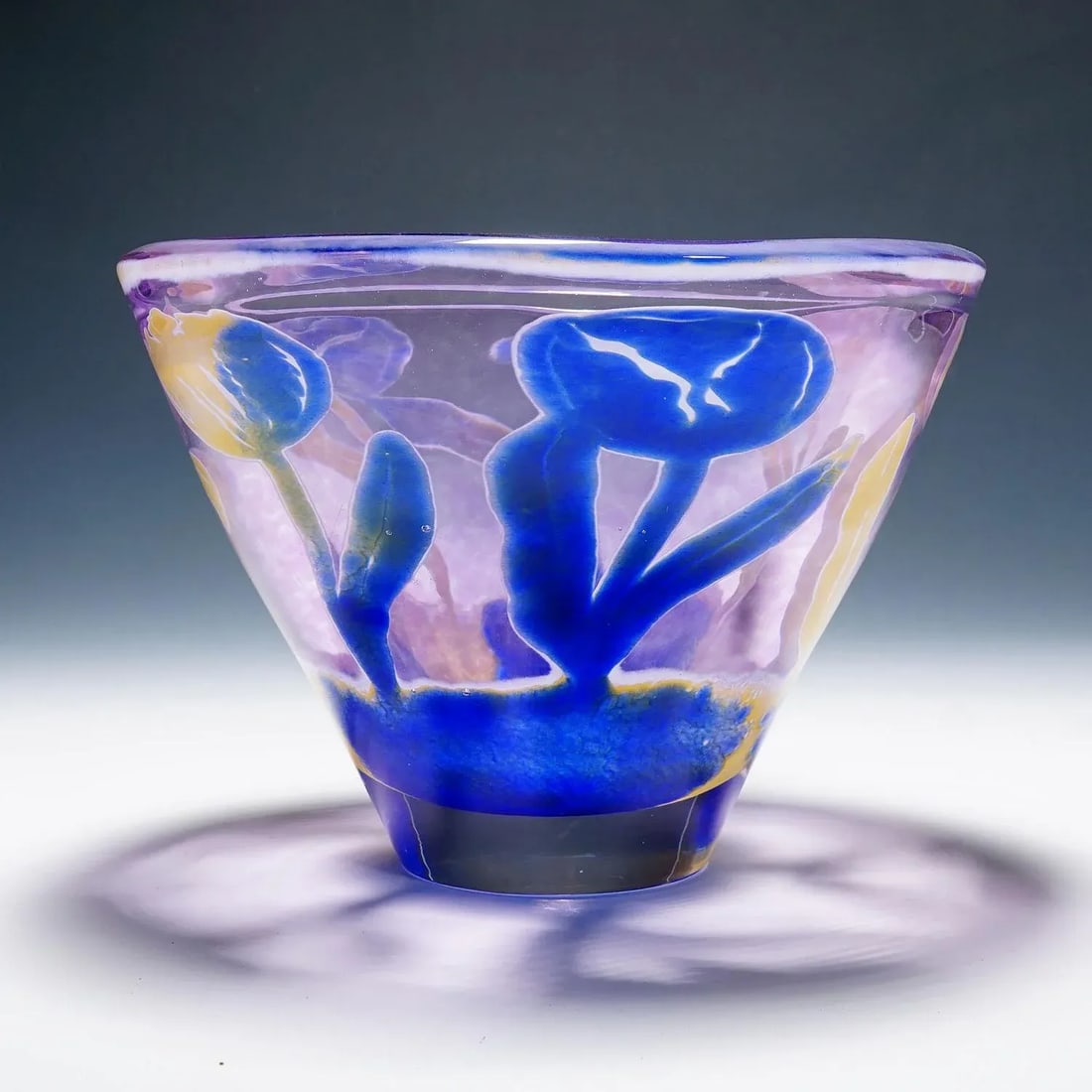 Vintage Art Glass Bowl 'Tulpan' by Astrid Gate 2006 - 4