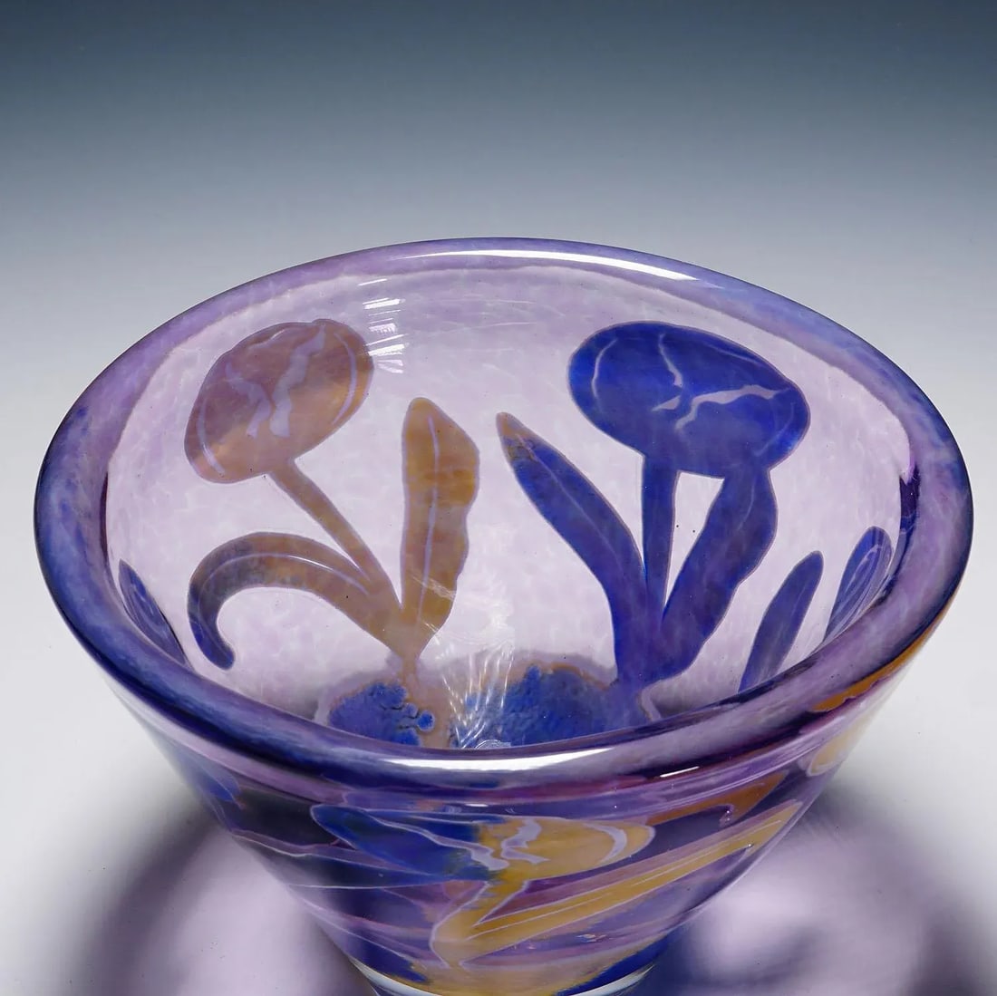 Vintage Art Glass Bowl 'Tulpan' by Astrid Gate 2006 - 7