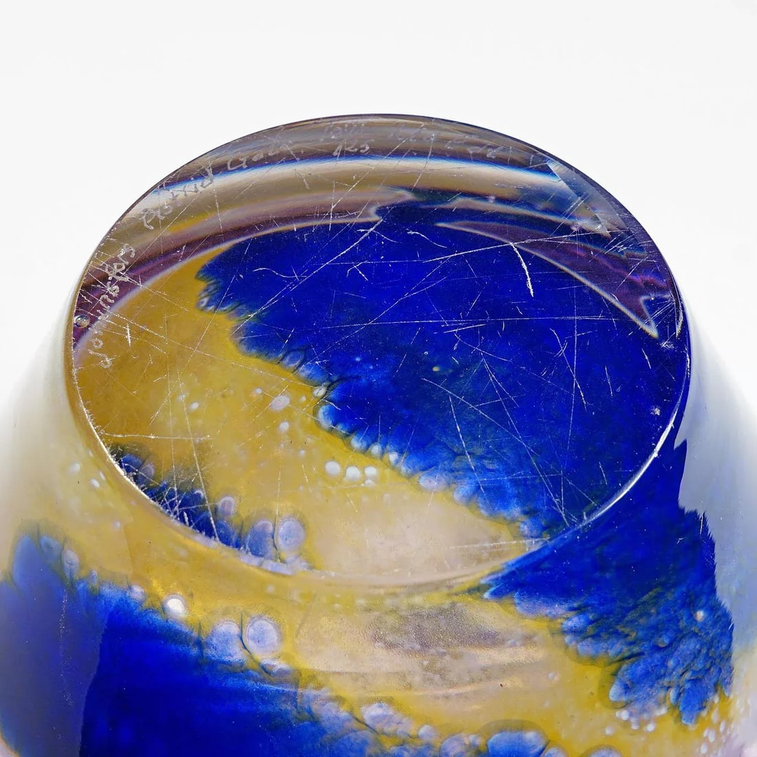 Vintage Art Glass Bowl 'Tulpan' by Astrid Gate 2006 - 9