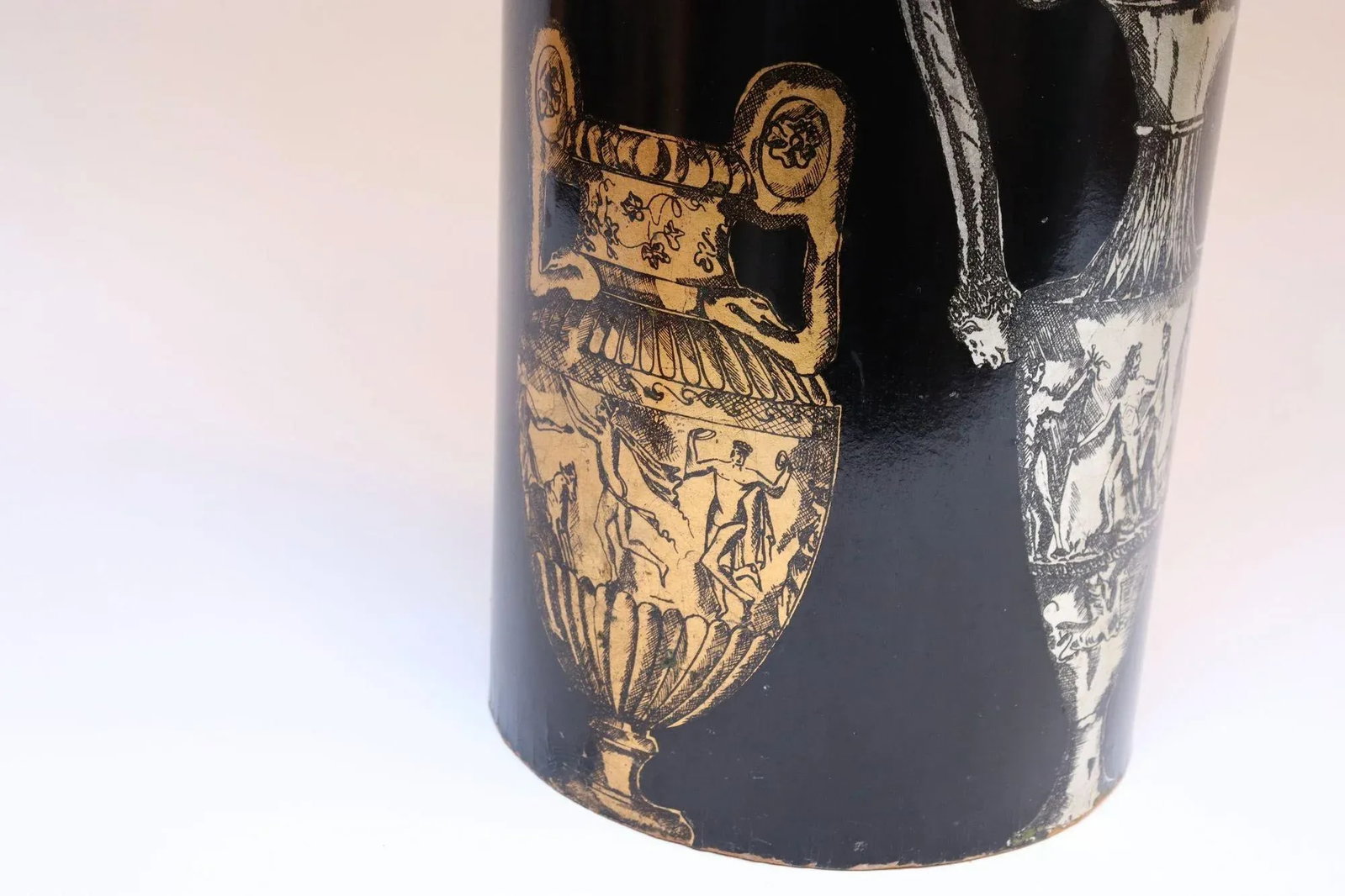 Italian Silkscreened Umbrella Stand With Greek Mythology Motif After Fornasetti - 6
