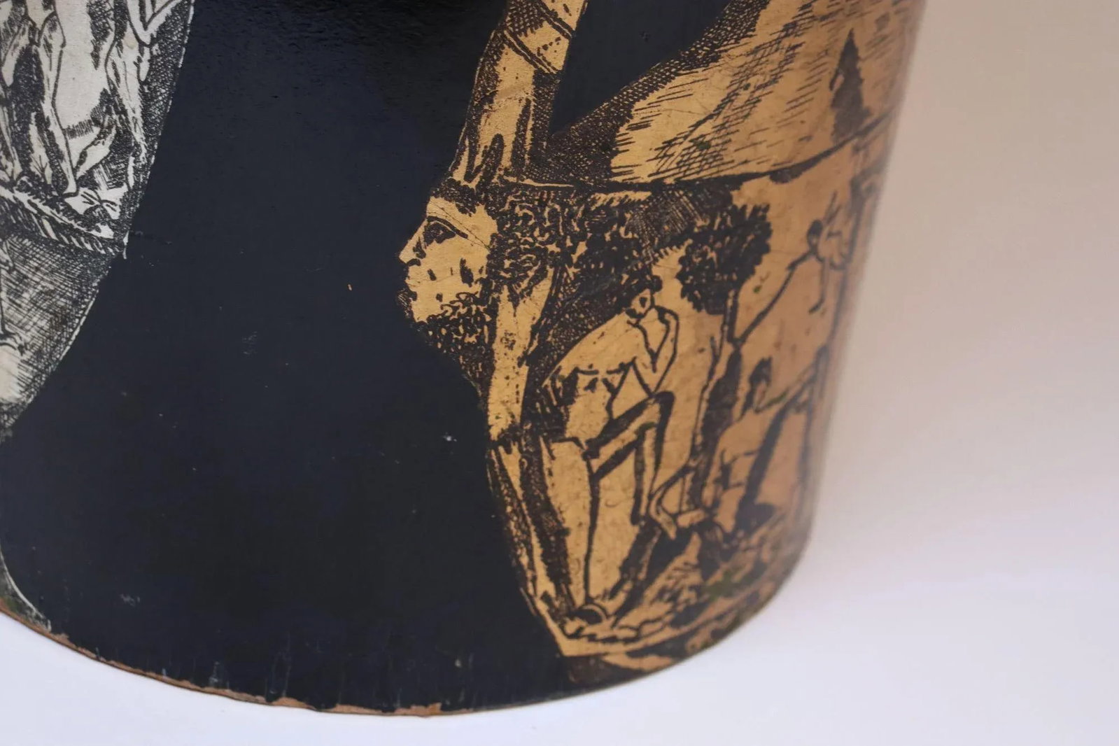 Italian Silkscreened Umbrella Stand With Greek Mythology Motif After Fornasetti - 8