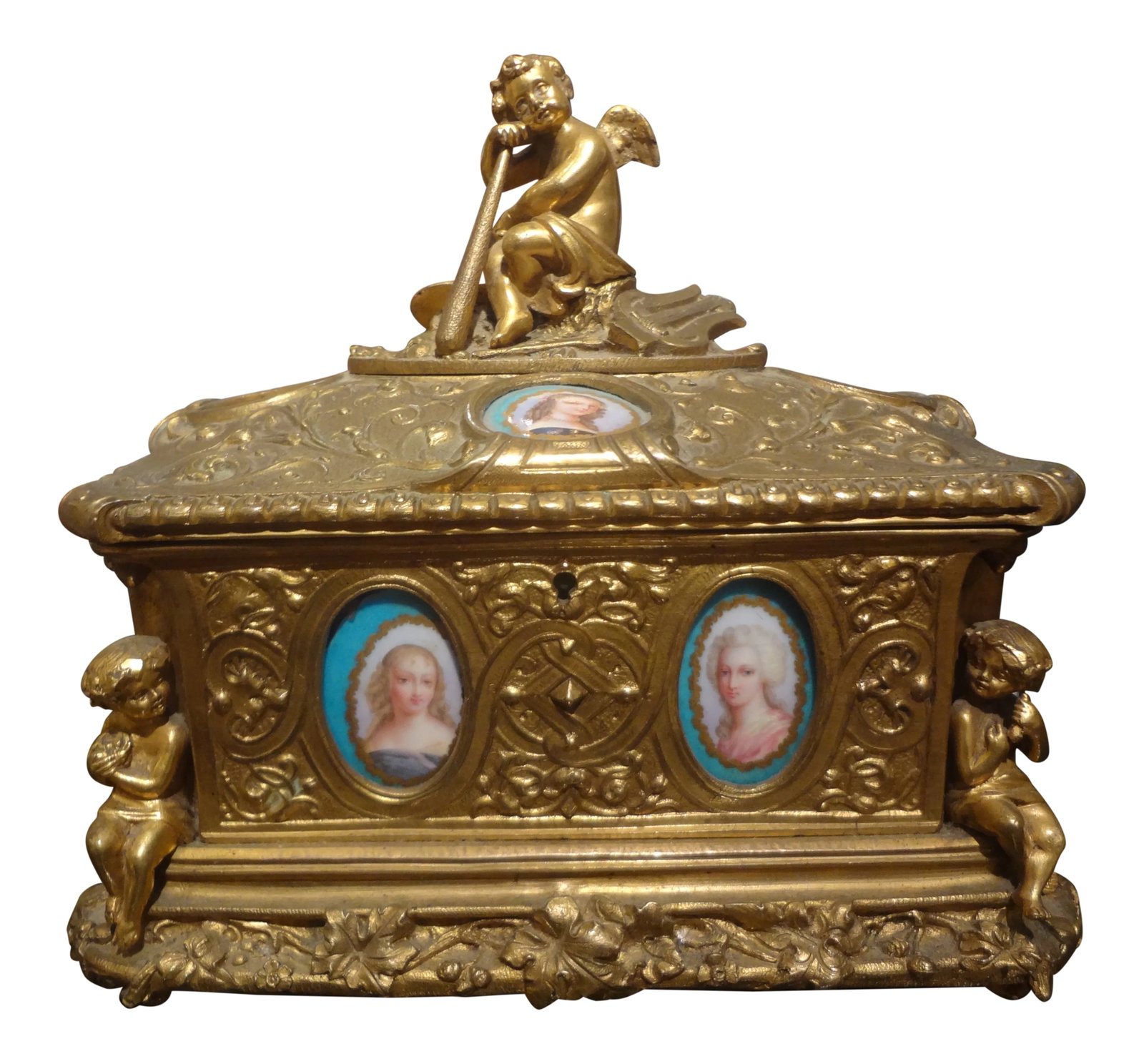 19th Century French Bronze Jewel Casket (1 of 13)