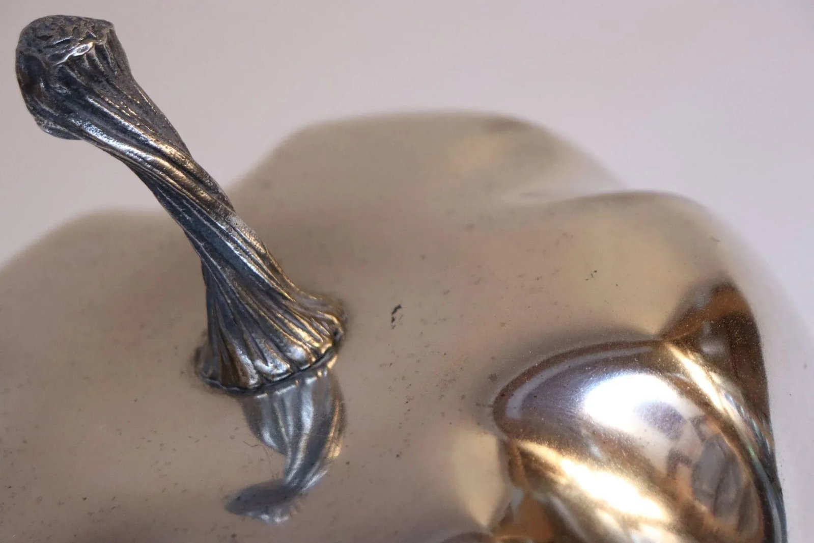 Vintage Italian Modernist Silver-Plated "Squash" Lidded Serving / Candy Dish - 10