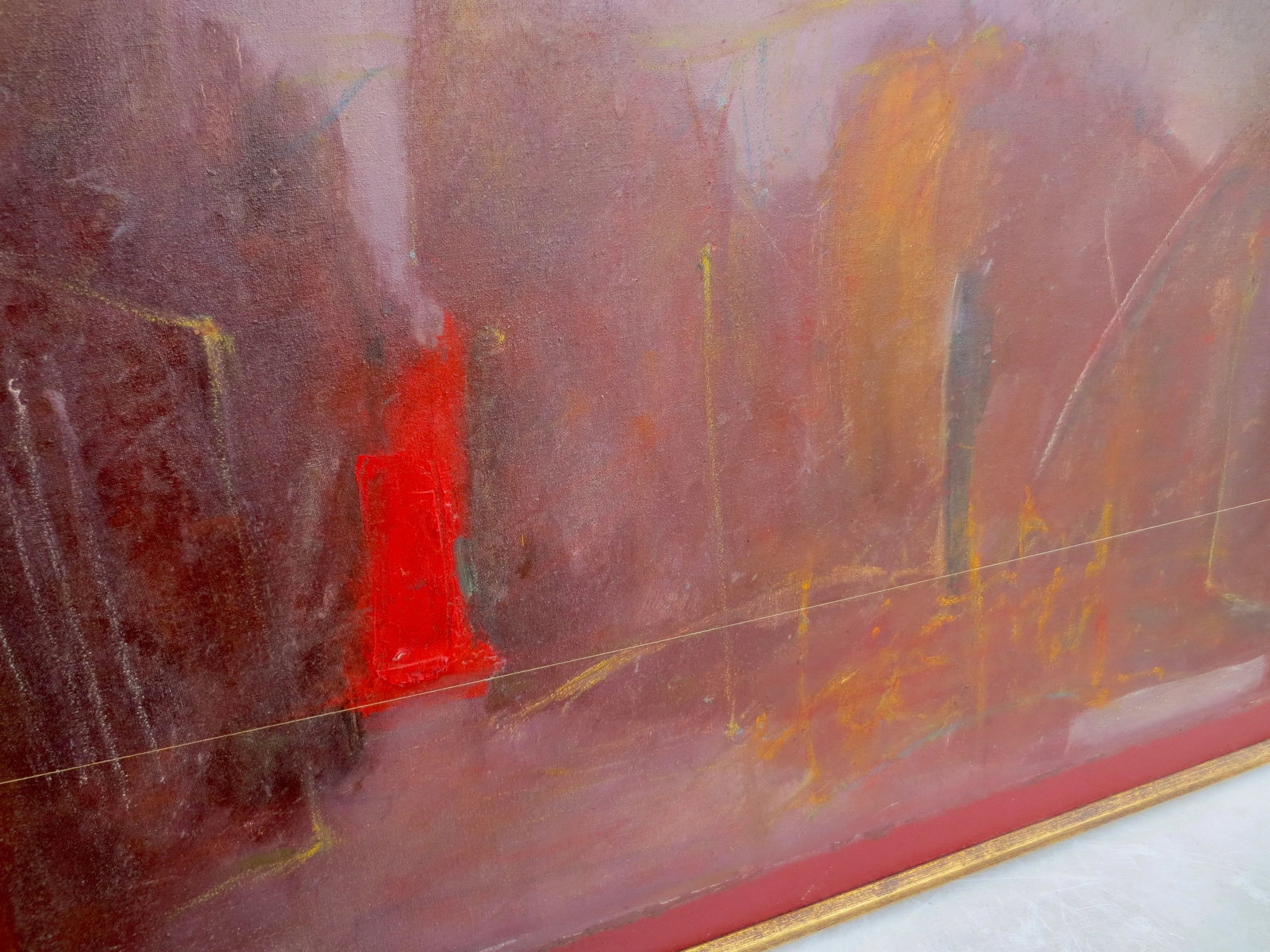 Dark Day in Heaven Angels Flying Low Art 1977 Painting - 11
