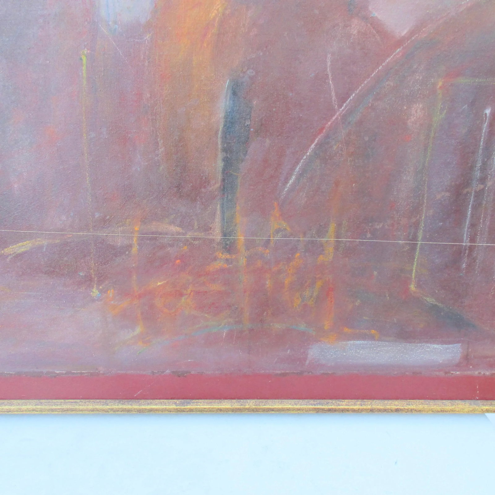 Dark Day in Heaven Angels Flying Low Art 1977 Painting - 5