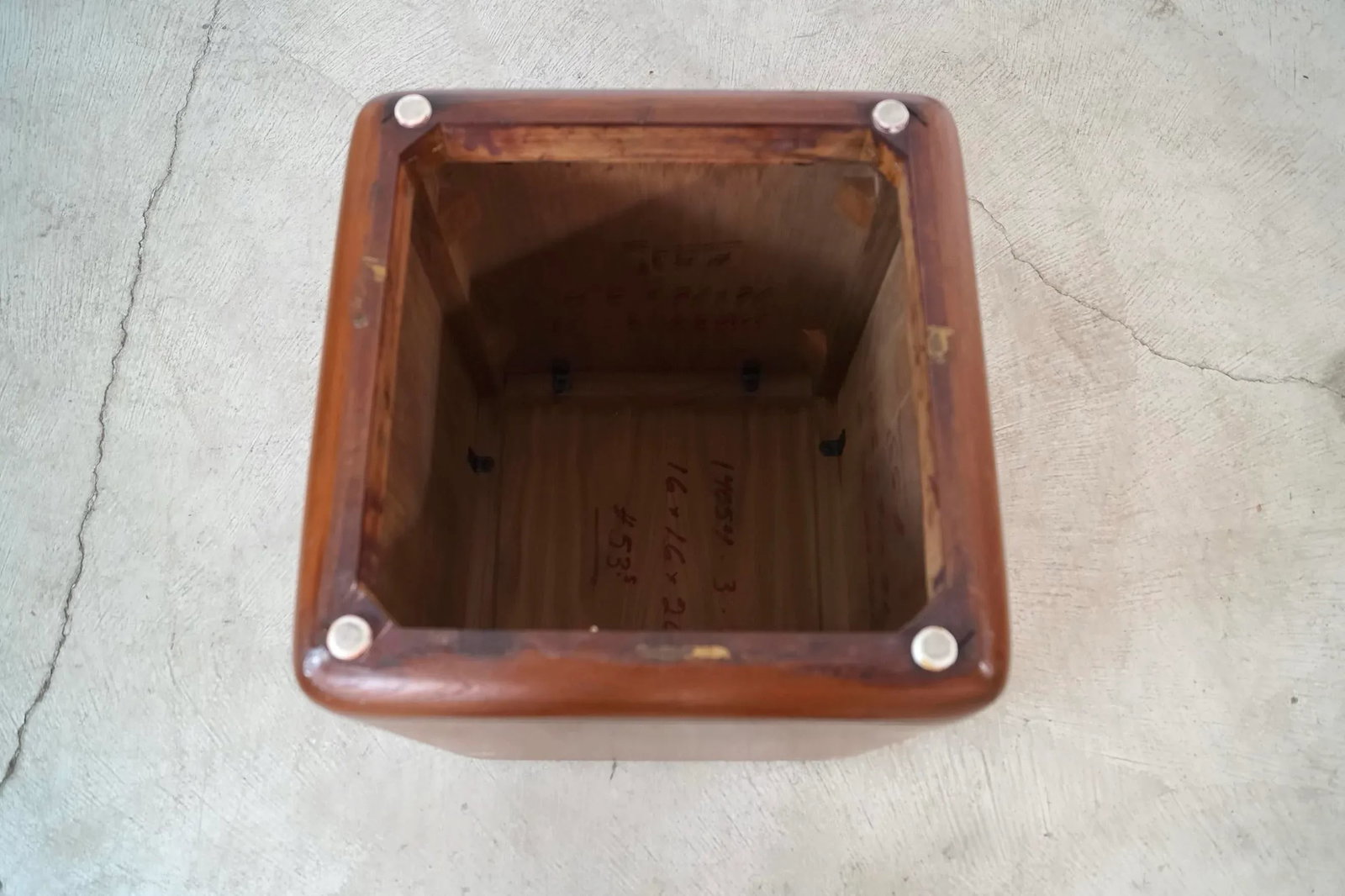 1970's Mid-Century Modern Walnut Pedestal Side Table - 12