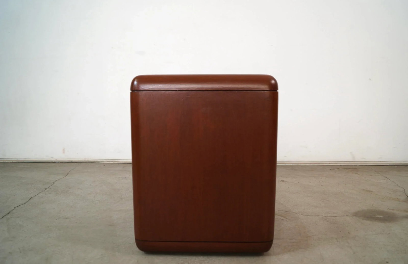 1970's Mid-Century Modern Walnut Pedestal Side Table - 5