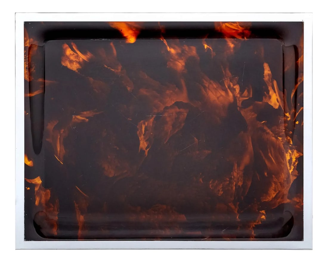 French Lucite and Chrome Vintage Tray (1 of 9)