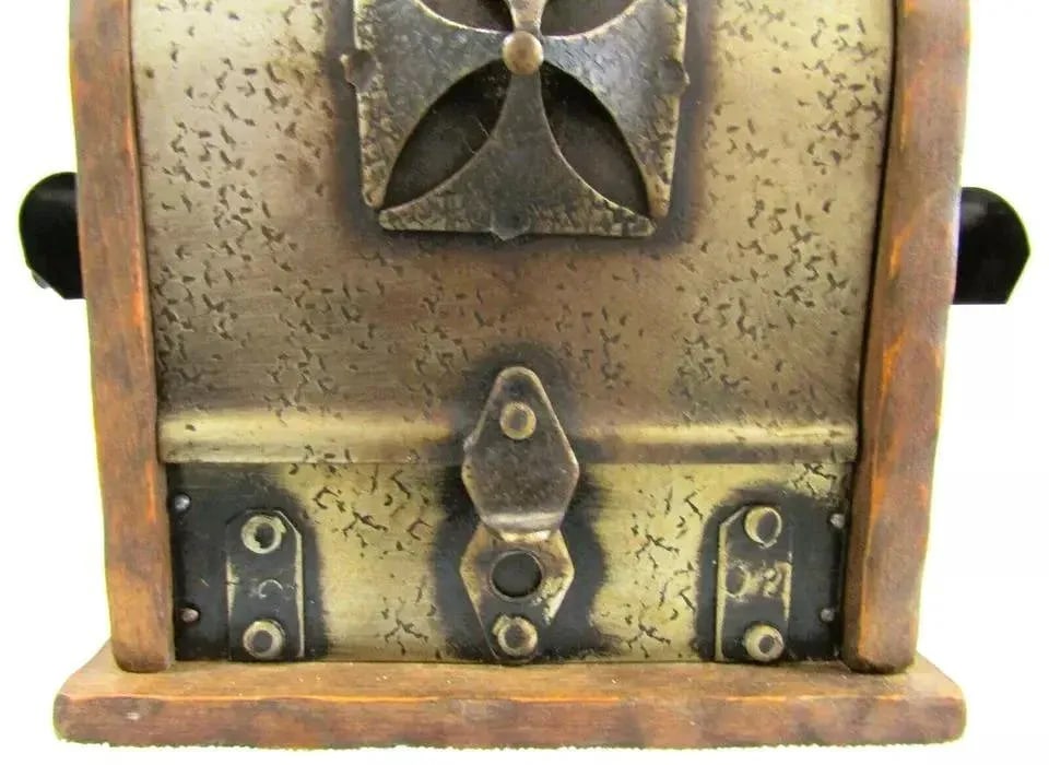 French Arts & Crafts Wine Cave Bottle Holder With Decorative Metal Work, Circa 1920s - 3