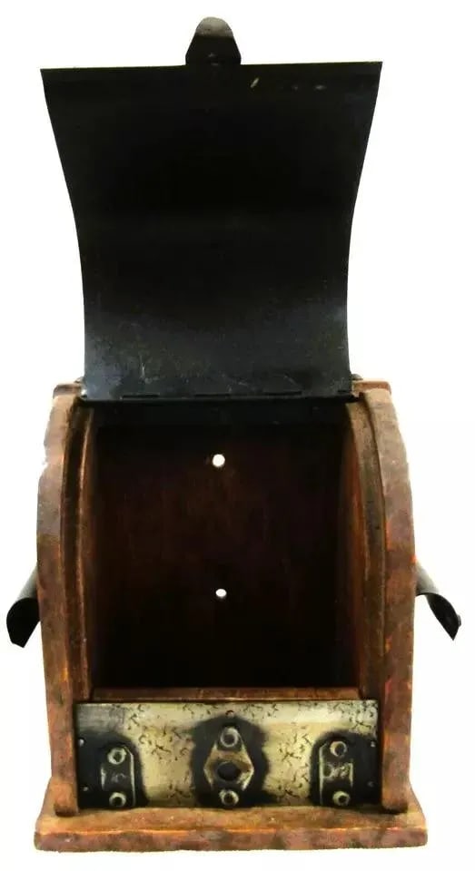 French Arts & Crafts Wine Cave Bottle Holder With Decorative Metal Work, Circa 1920s - 4