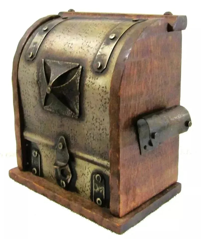 French Arts & Crafts Wine Cave Bottle Holder With Decorative Metal Work, Circa 1920s - 5