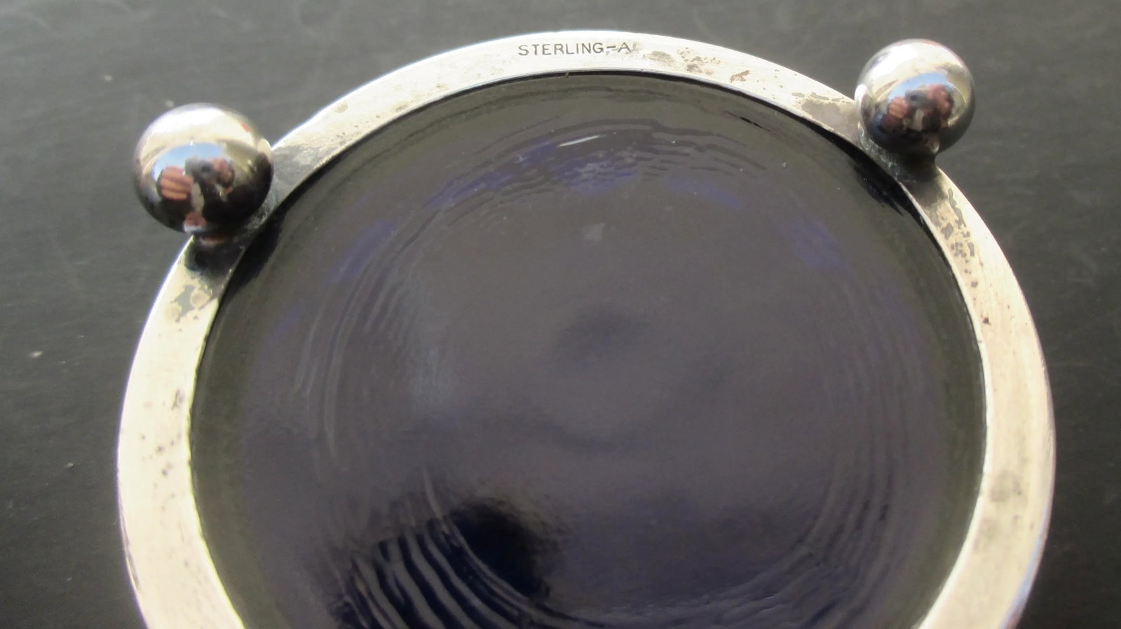 Sterling Silver Salt Cellars- A Pair of 2 - 5