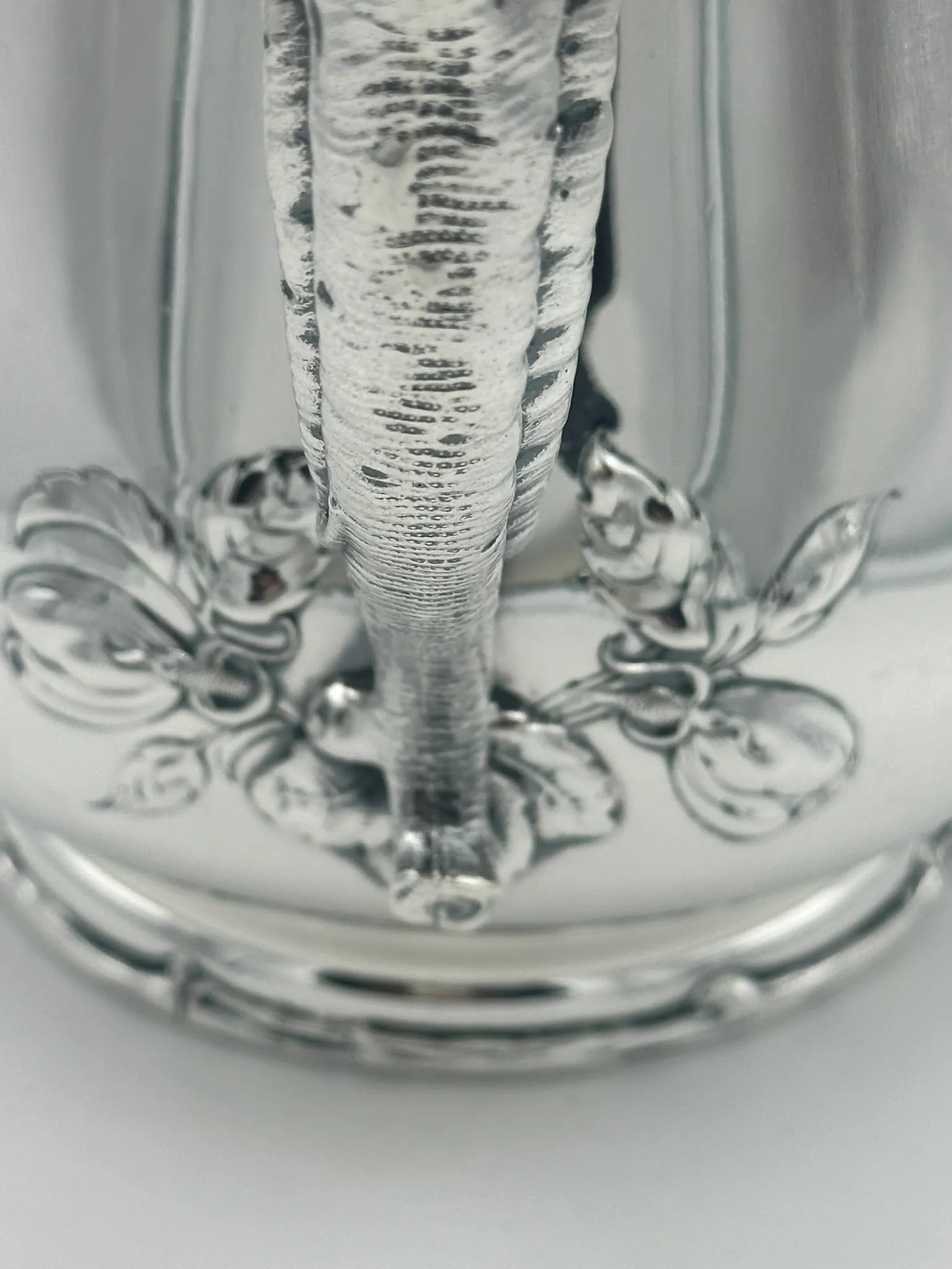 Early 1900s Loving Cup Wine Bucket. Gorham Sterling Silver. Branch Handles and Blossoms - 6