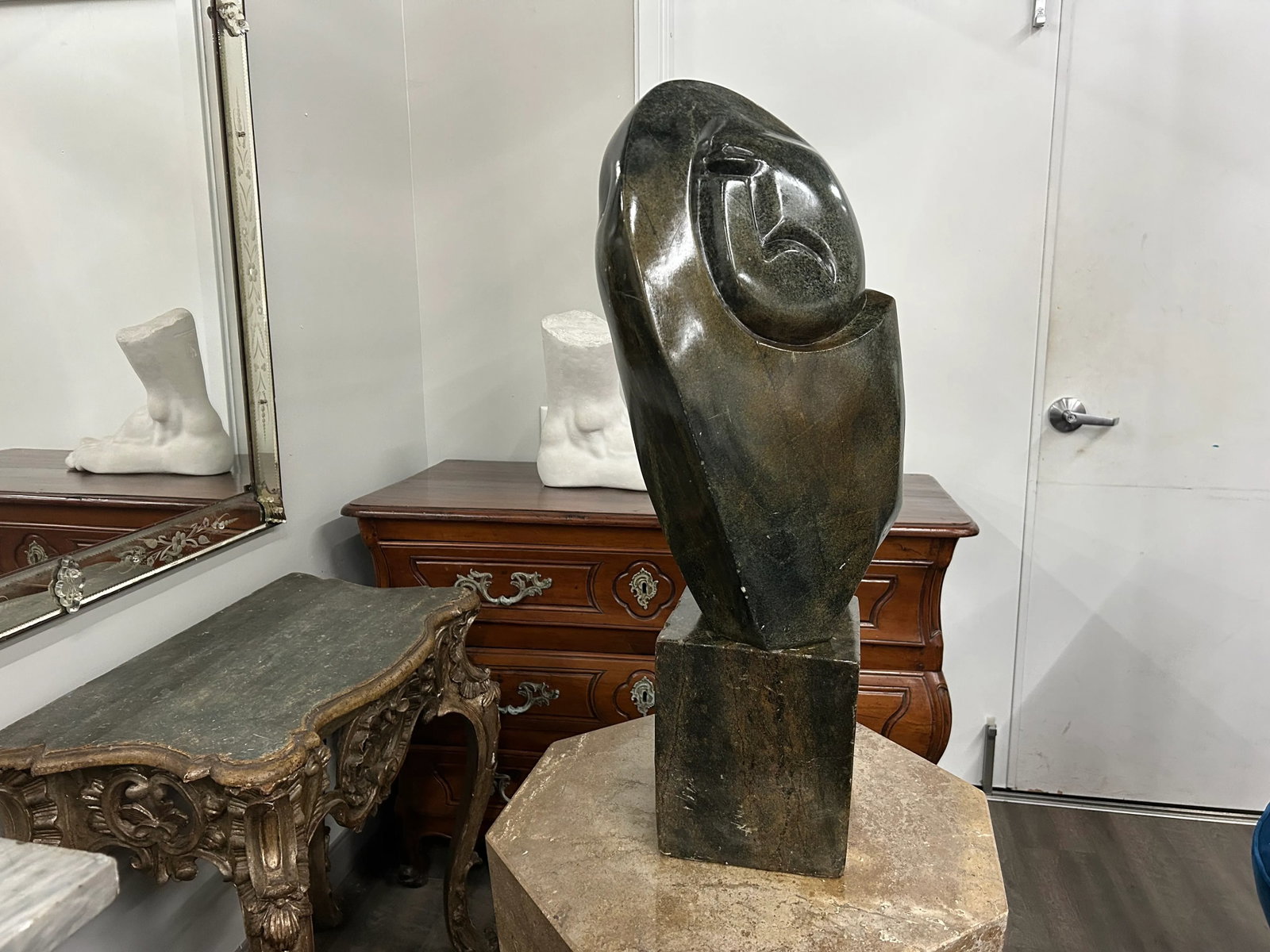 Mid 20th Century Modernist Abstract Stone Sculpture - 2