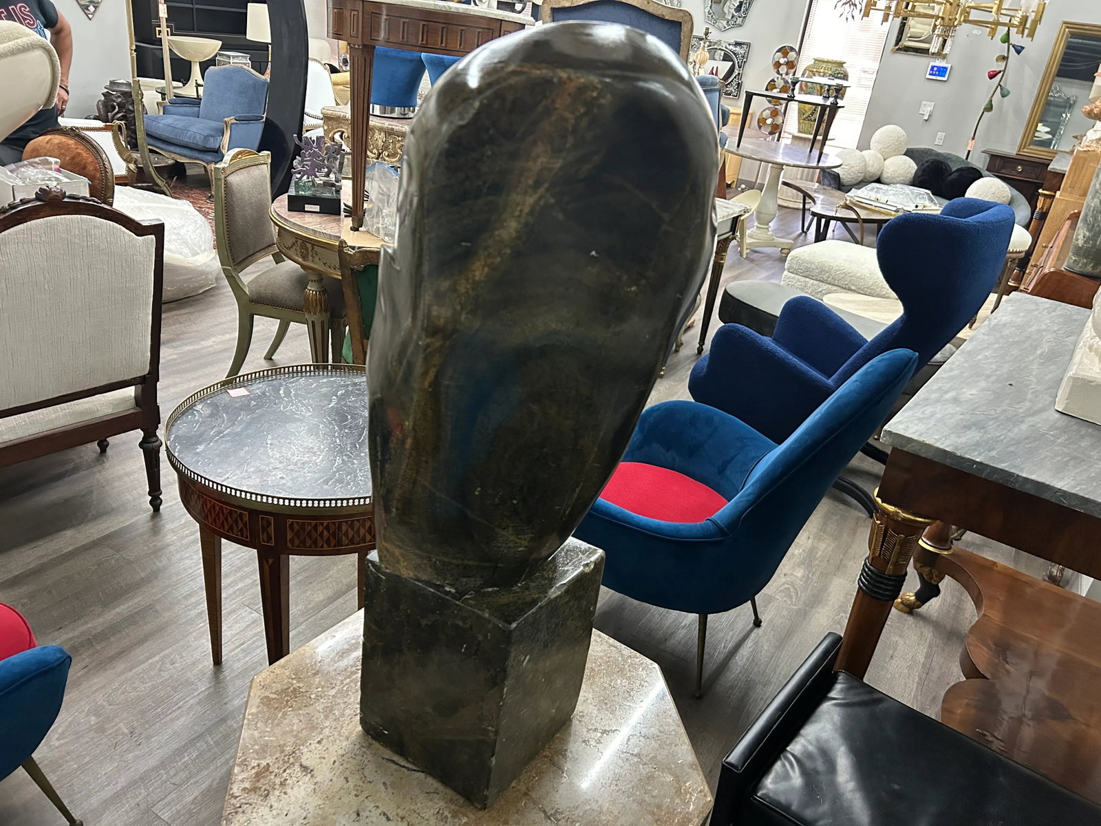Mid 20th Century Modernist Abstract Stone Sculpture - 9