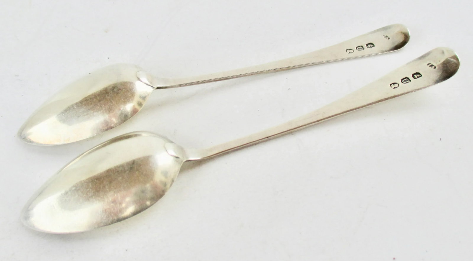 Sterling Silver George IV Spoons - A Pair of 2 - 4
