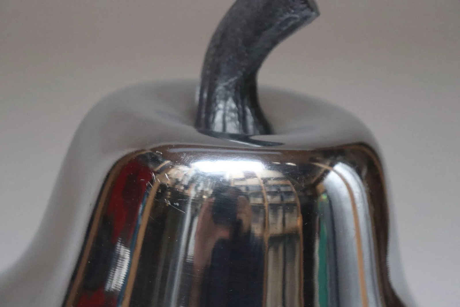 Italian Modernist Polished Aluminum "Pear" Ice Bucket - 12