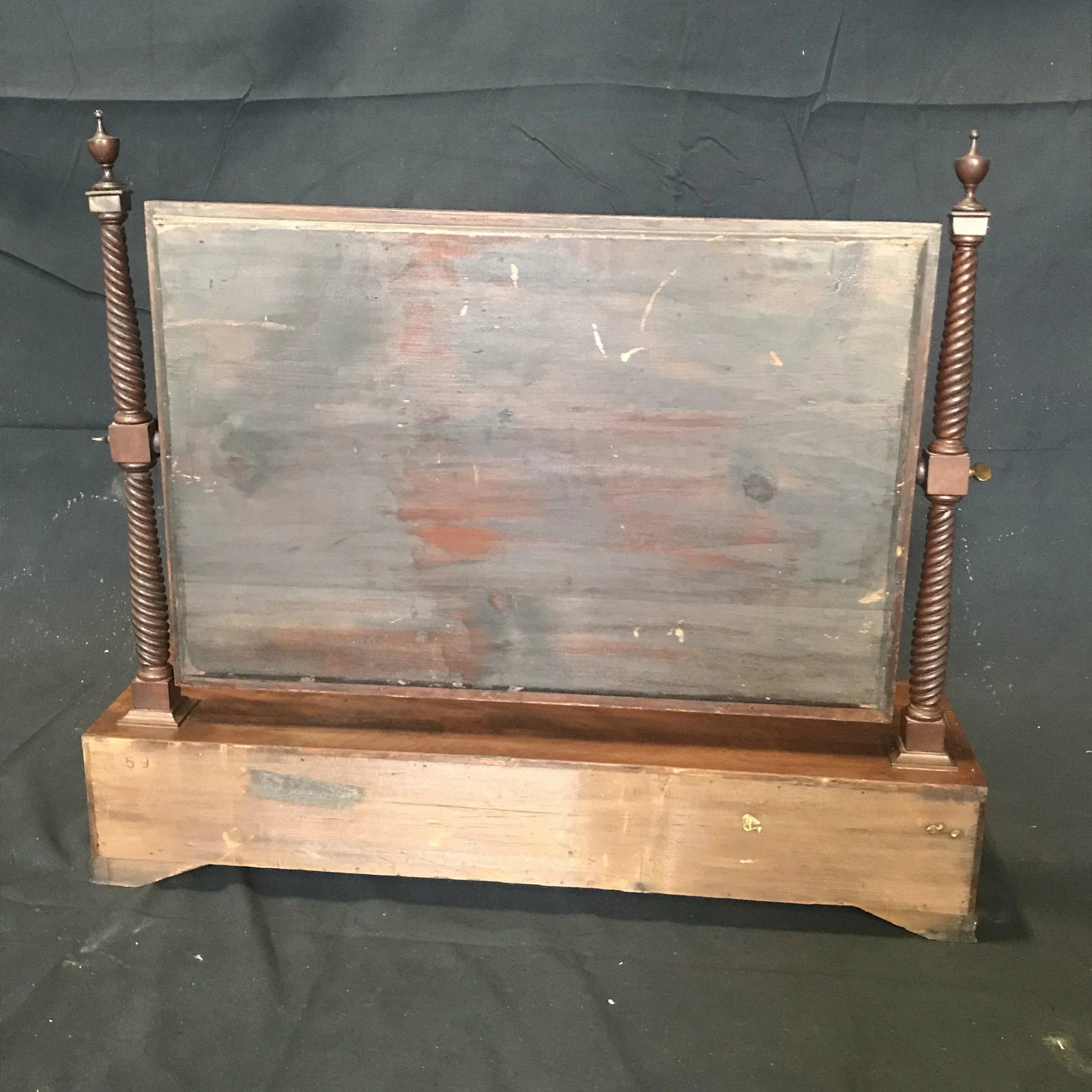 Georgian Regency Mahogany Dressing Table Swing Mirror Toilet With Lions Heads - 8