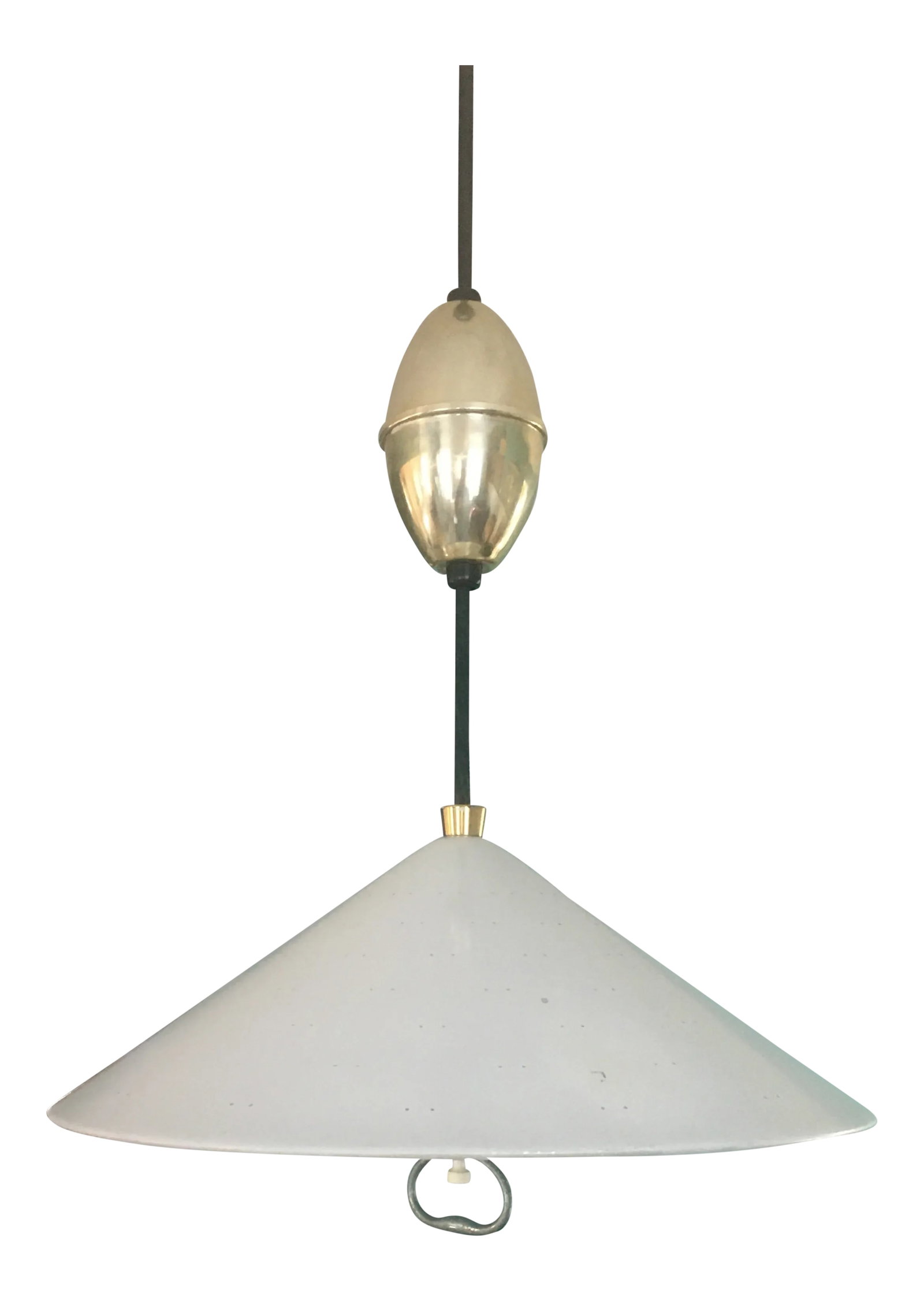 1960s Lightolier Mid-Century Modern Hanging Light: Awesome MCM lightolier hanging light from the 50's 60's era nice for your mid Century Modern look Condition: Alterations: Original Condition Unaltered Imperfections: Some Imperfections Condition