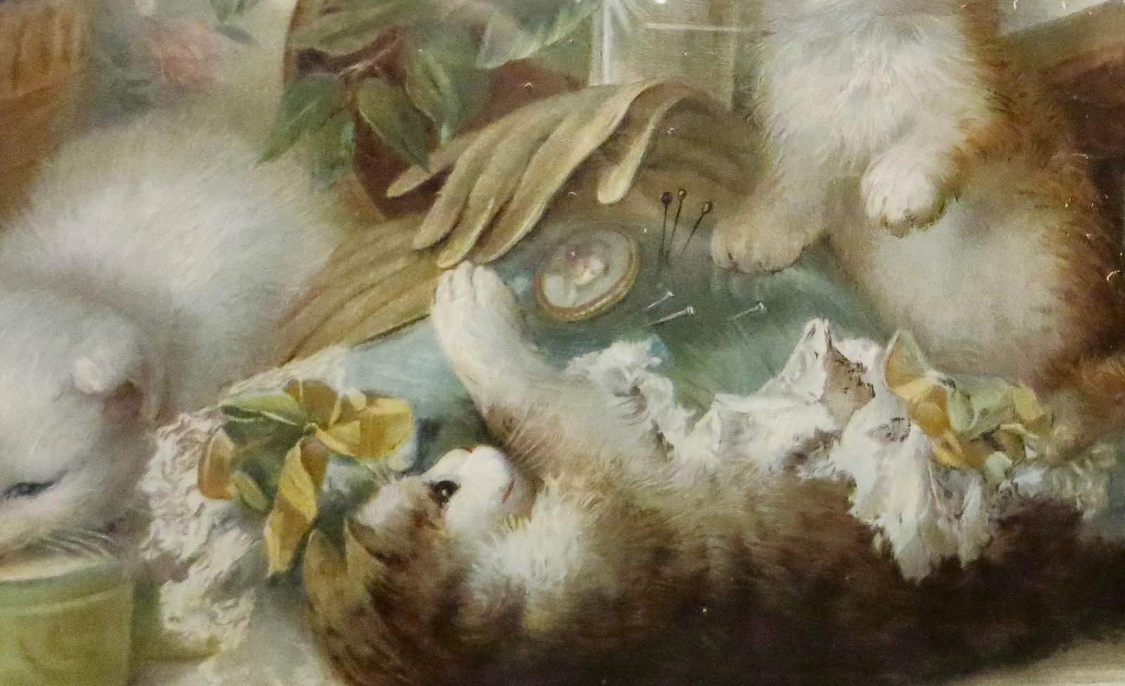 Victorian Chromolithograph of the Five Senses by H C Plumb 1910 - 7