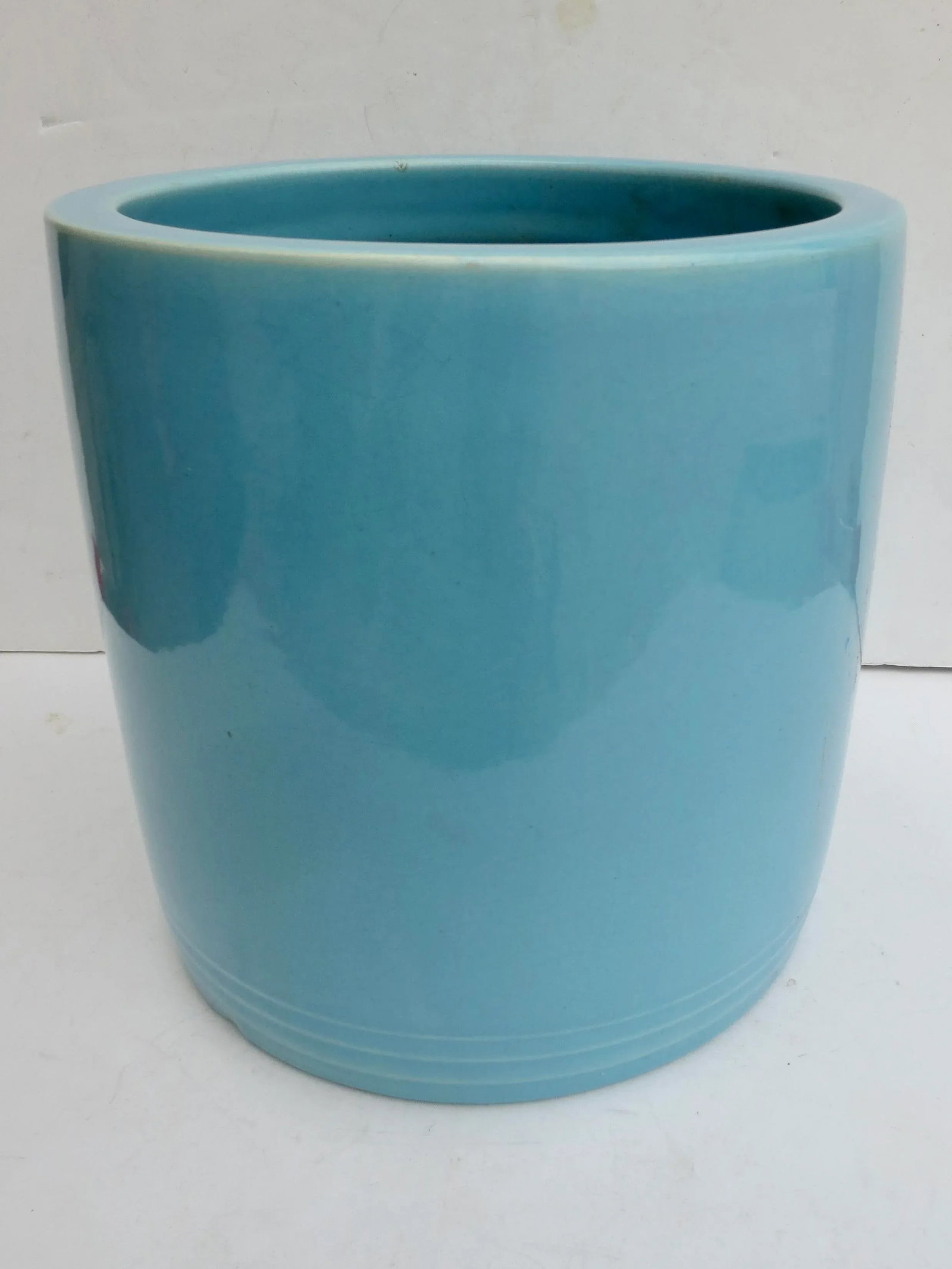 Turquoise 1980s Japanese Ceramic Hibachi - 3