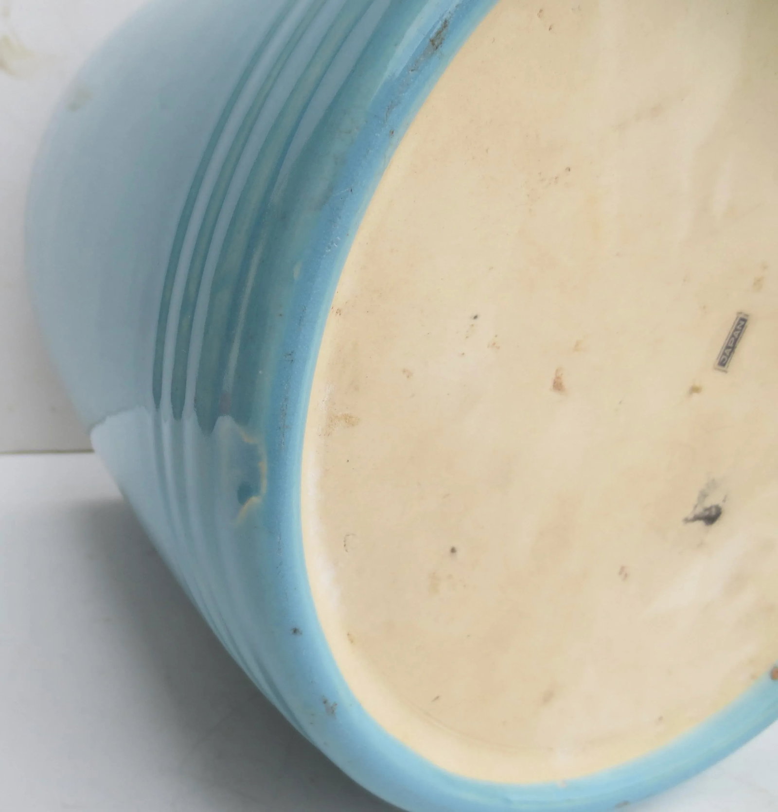 Turquoise 1980s Japanese Ceramic Hibachi - 7