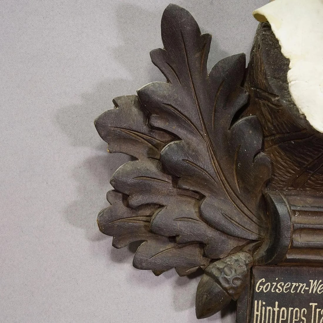 Large Chamois Trophy on Carved Plaque, Austria 1955 - 6