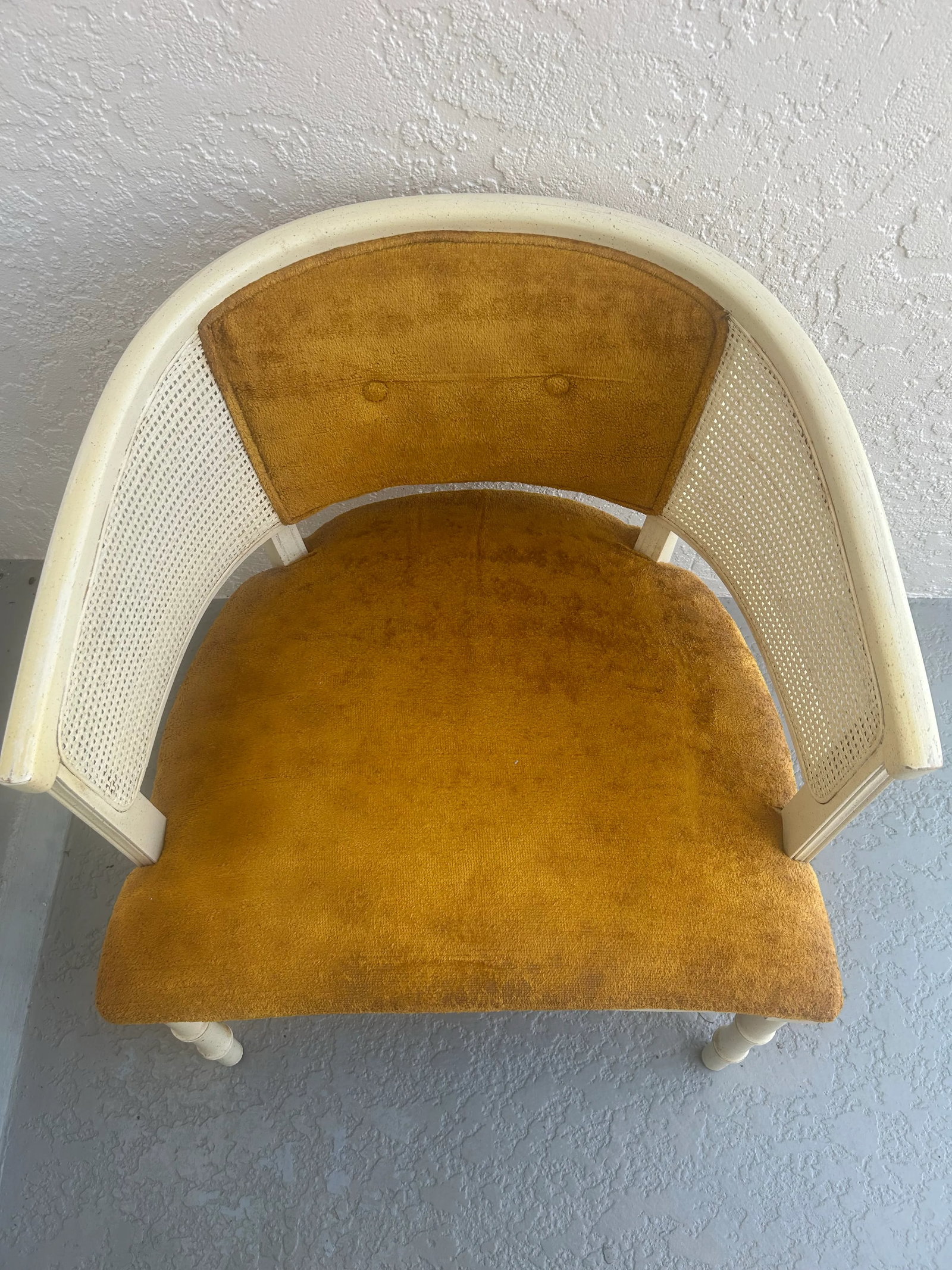 1960s Faux Bamboo and Cane Single Lounge Chair - 3