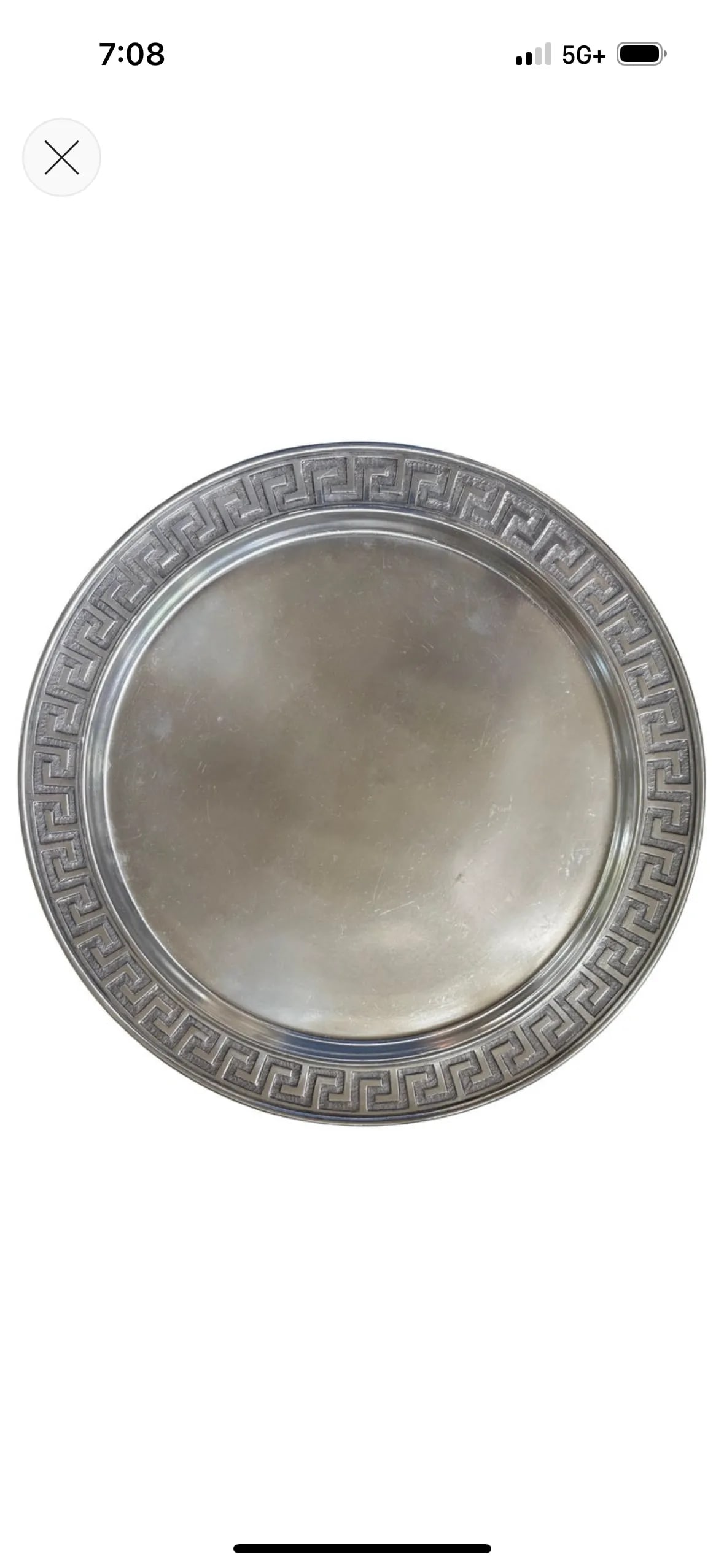Late 20th Century Italian Tray With a Greek Key Design - 11