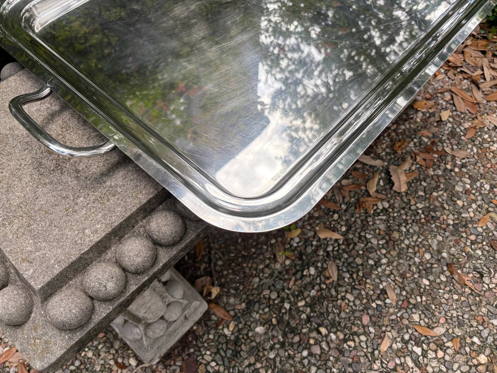 Pair of Italian Silver Plate Trays by Sambonet - 11