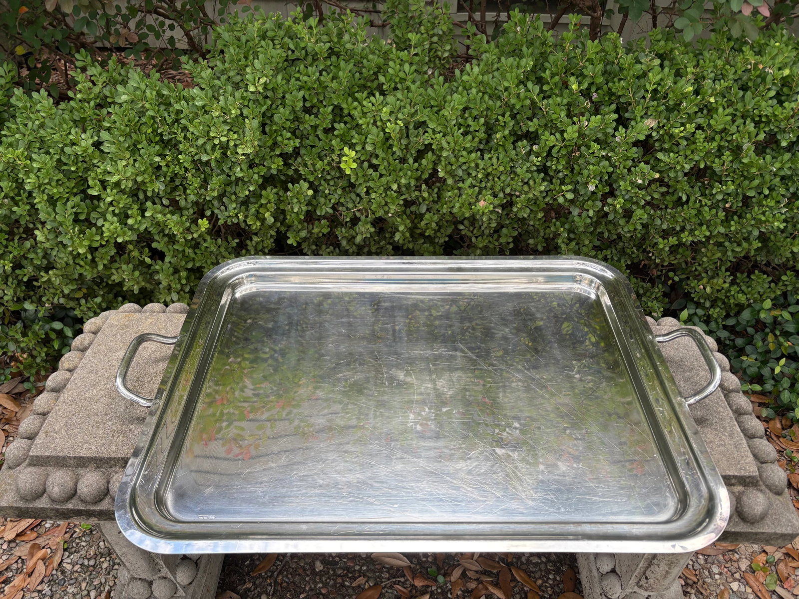 Pair of Italian Silver Plate Trays by Sambonet - 5