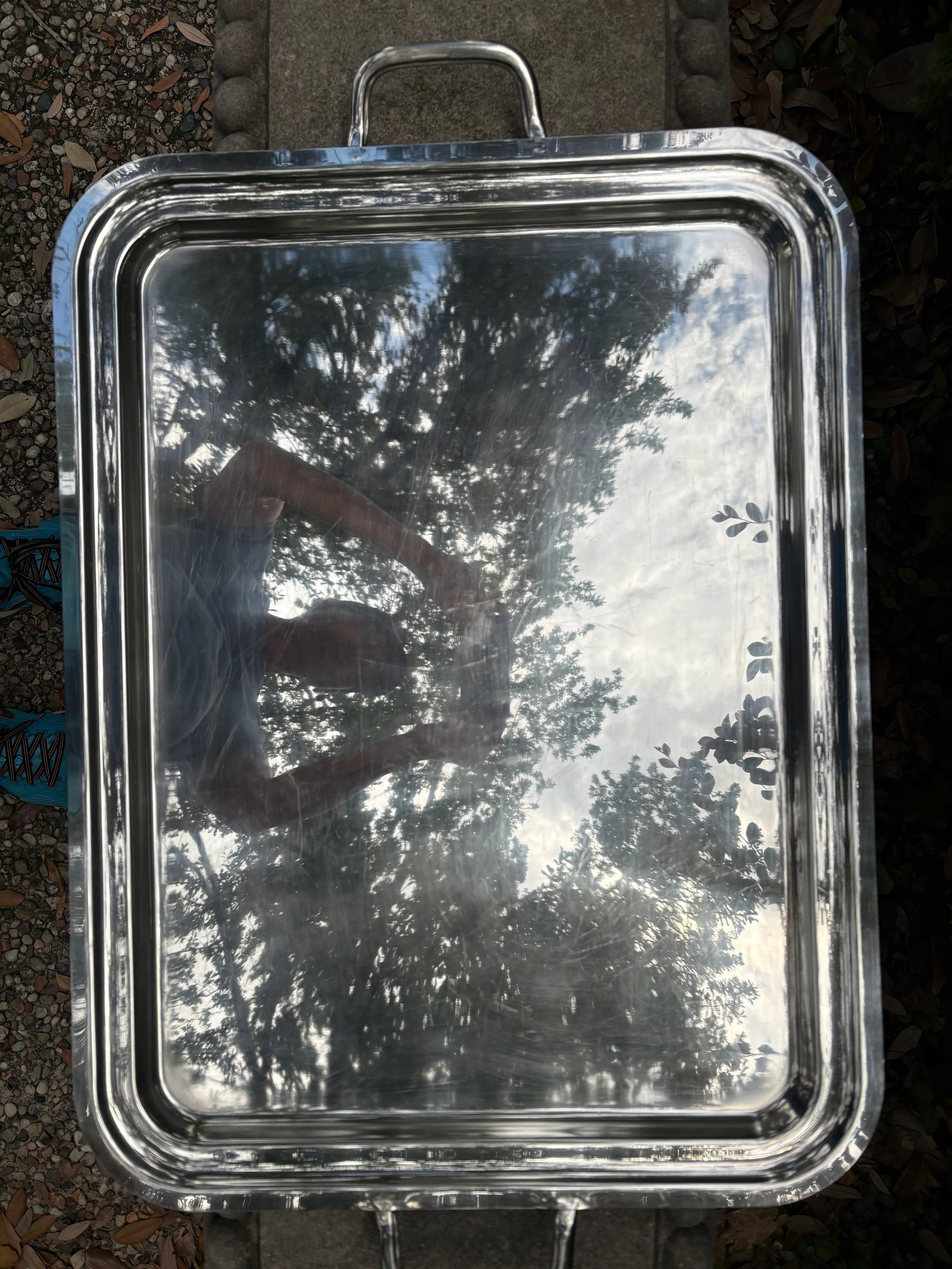 Pair of Italian Silver Plate Trays by Sambonet - 8