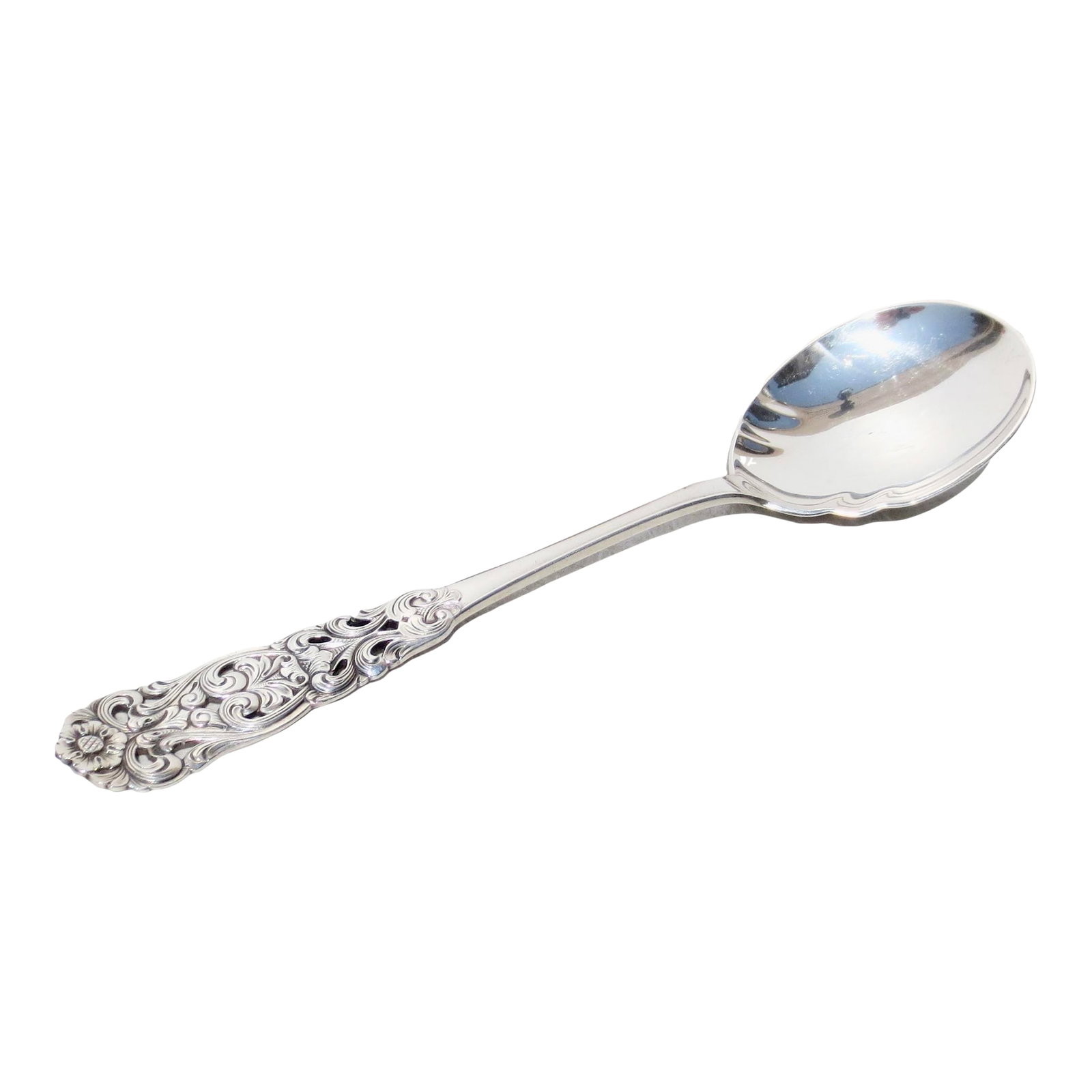 Sterling Silver Serving Spoon Valdres by Martinsen (1 of 4)
