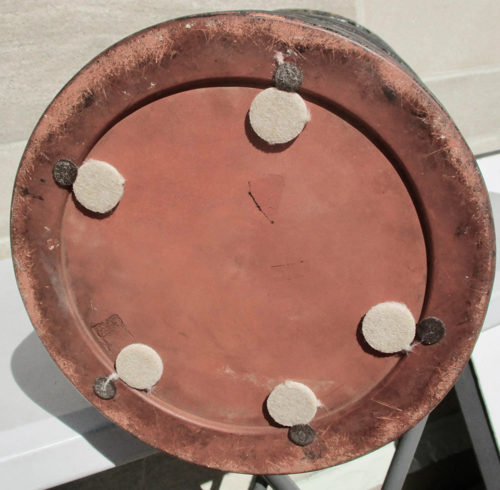 Tokoname Shudei Redware Umbrella Stand or Plantstand - 14