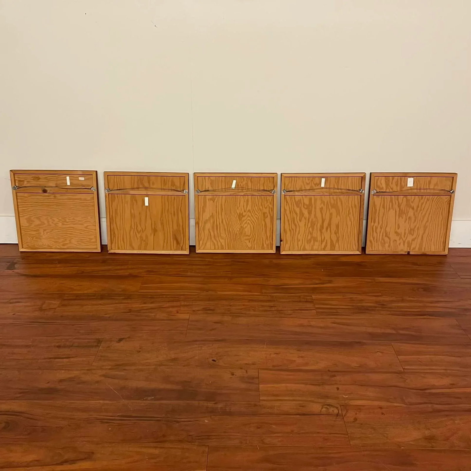 Large Ceramic Tile Wall Mural, Signed & Dated 1985 - Set of 5 Panels - 18