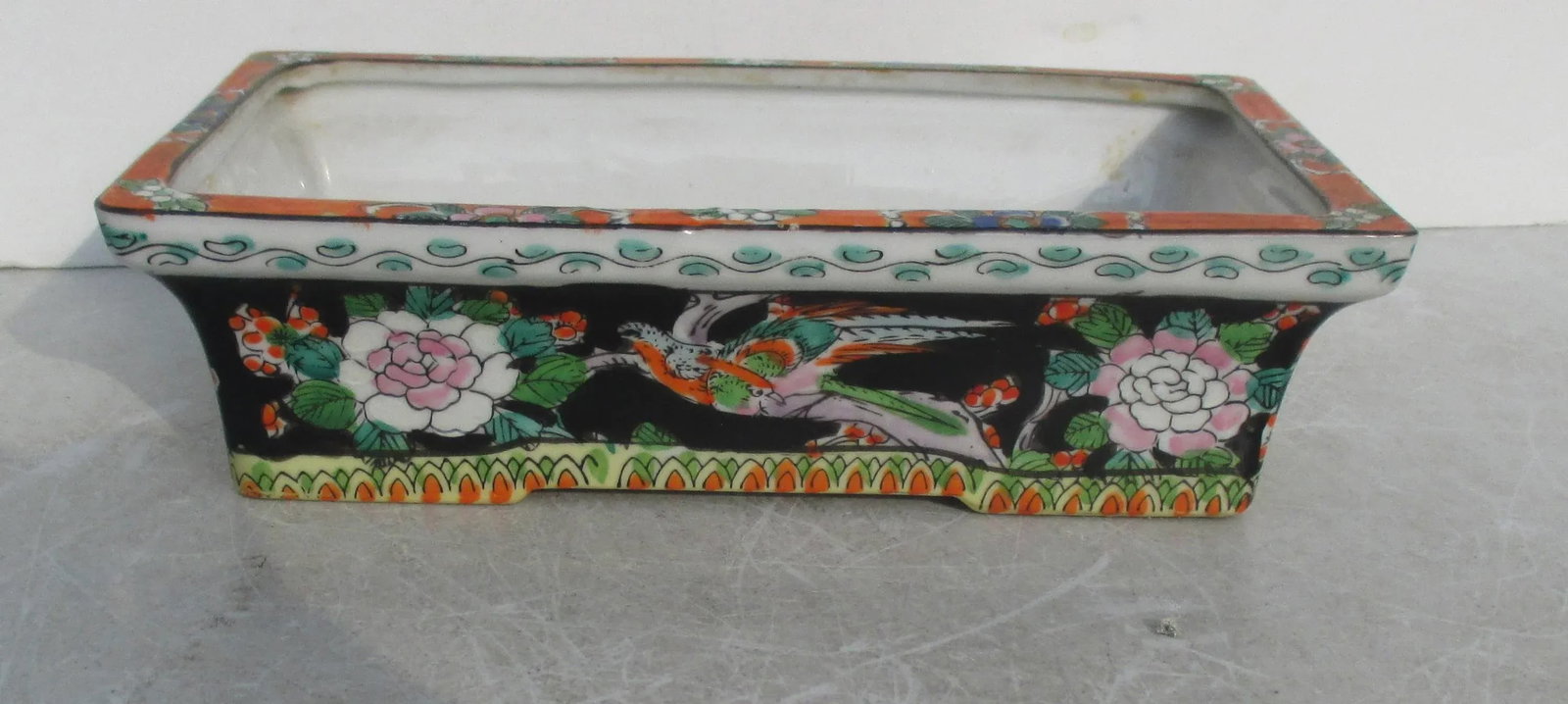Japanese Vintage 30s Porcelain Planter Tray - 3