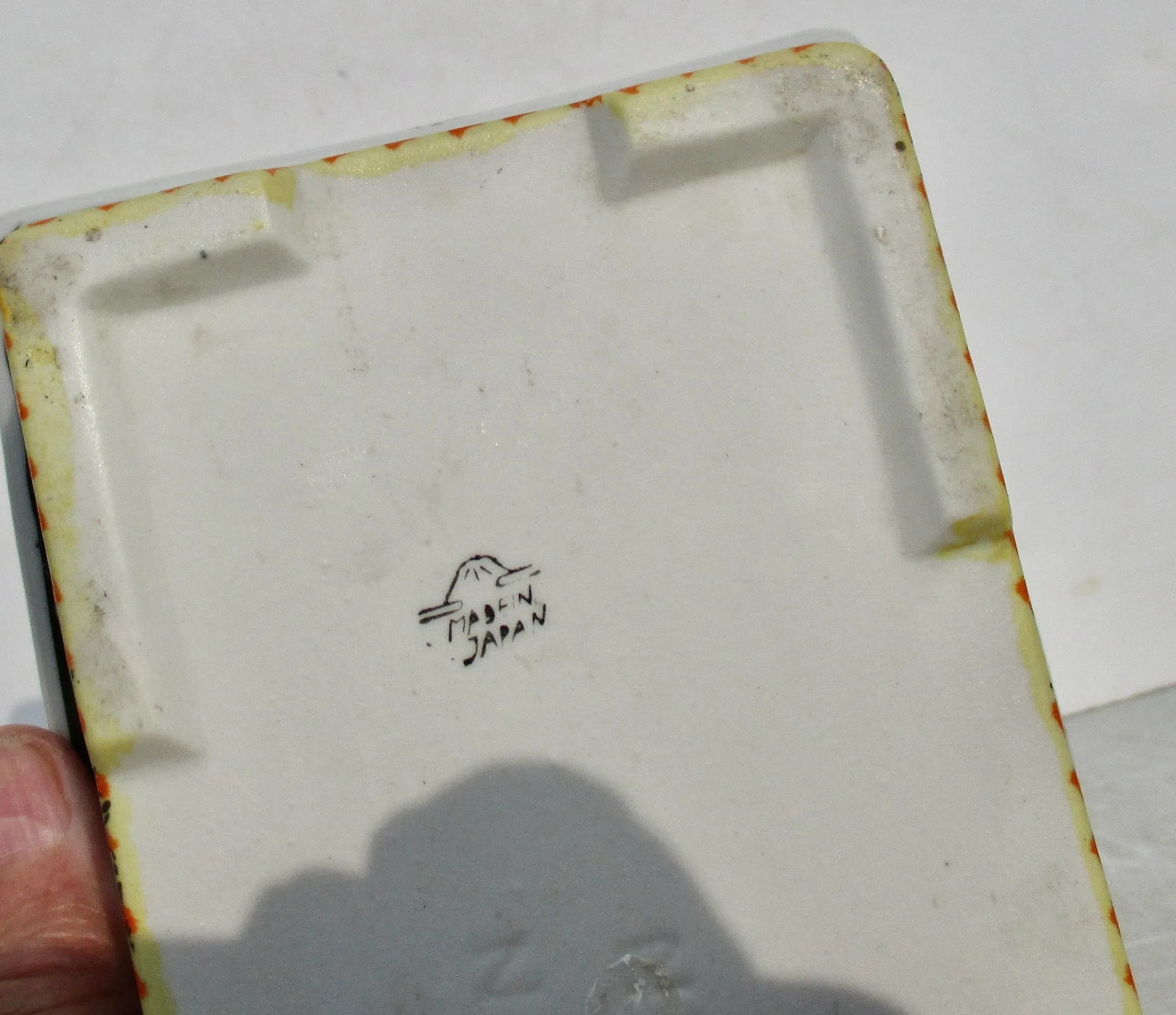 Japanese Vintage 30s Porcelain Planter Tray - 5