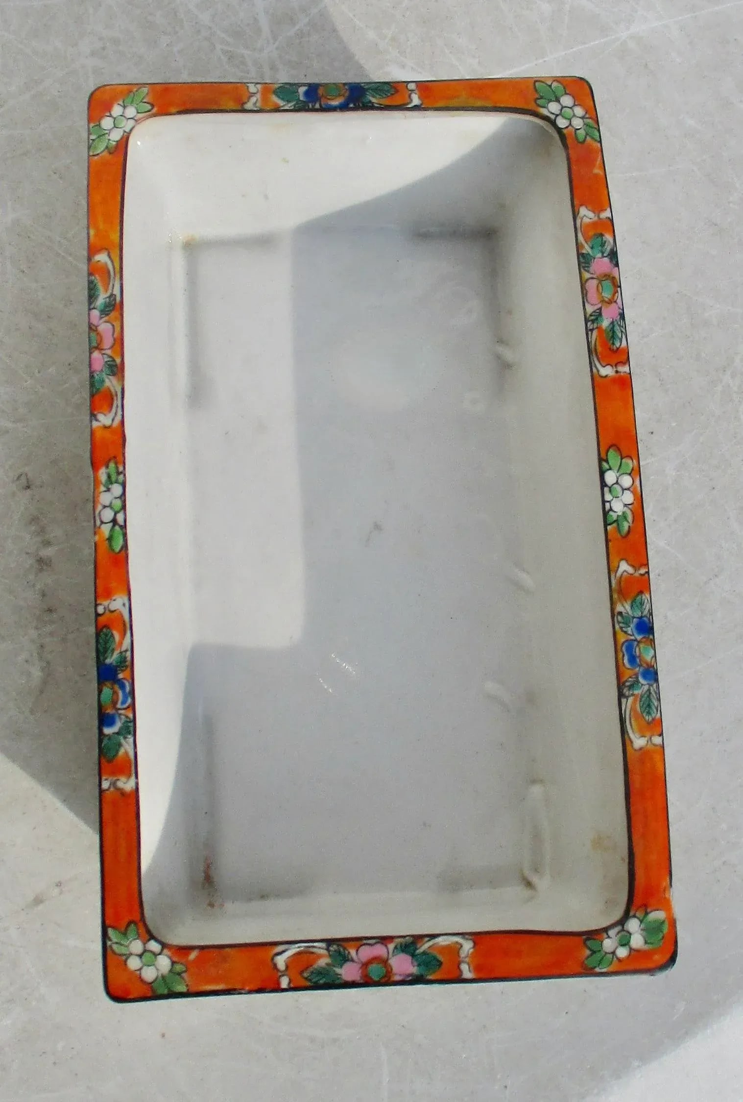 Japanese Vintage 30s Porcelain Planter Tray - 7
